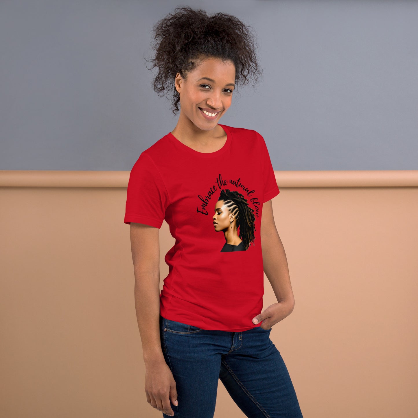 Embrace The Natural Flow | Natural Hair | Short Sleeve | Unisex T-Shirt - #tag1# - #tag2# -