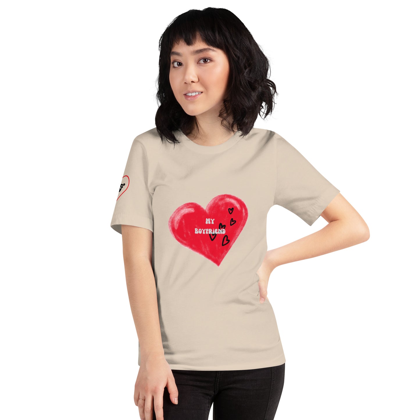 I Love My Boyfriend | Short Sleeve T-Shirt - #tag1# - #tag2# -