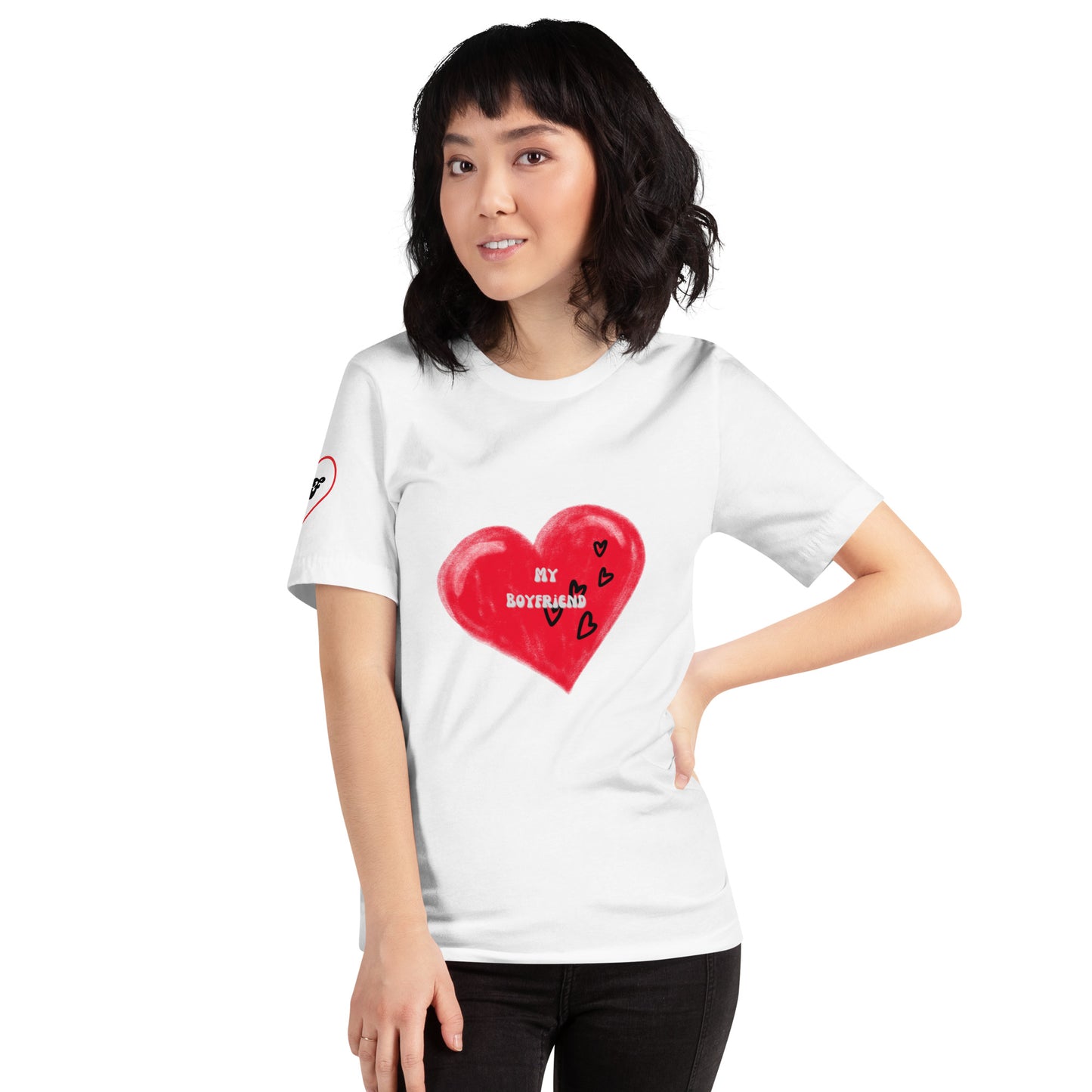 I Love My Boyfriend | Short Sleeve T-Shirt - #tag1# - #tag2# -