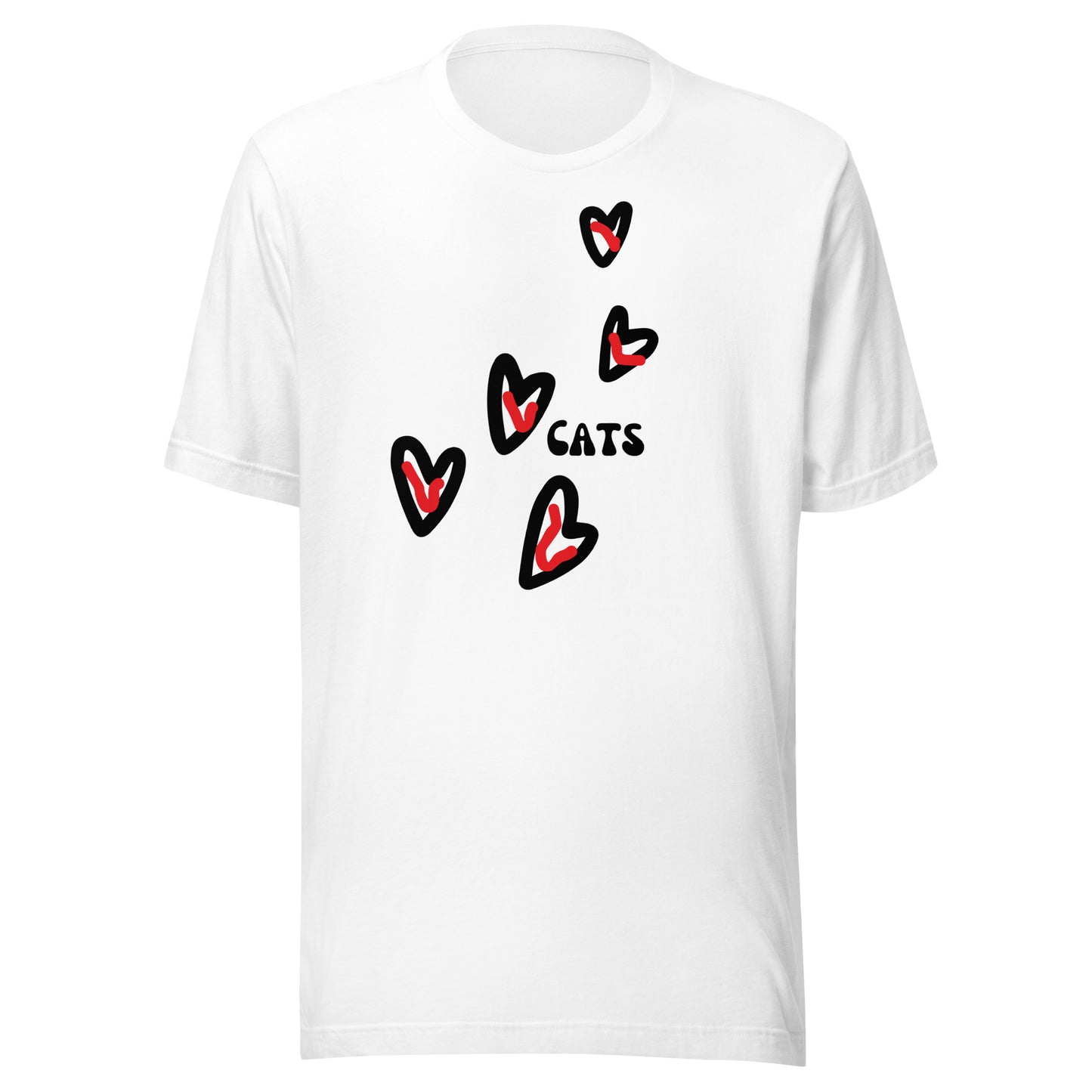 I Love Cats | Short Sleeve | Unisex T-Shirt - #tag1# - #tag2# -