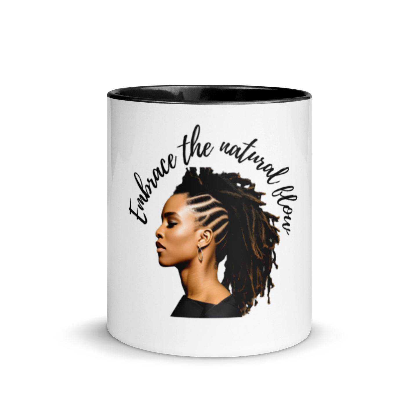 Embrace The Natural Flow | Natural Hair | Mug with Color Inside - #tag1# - #tag2# -