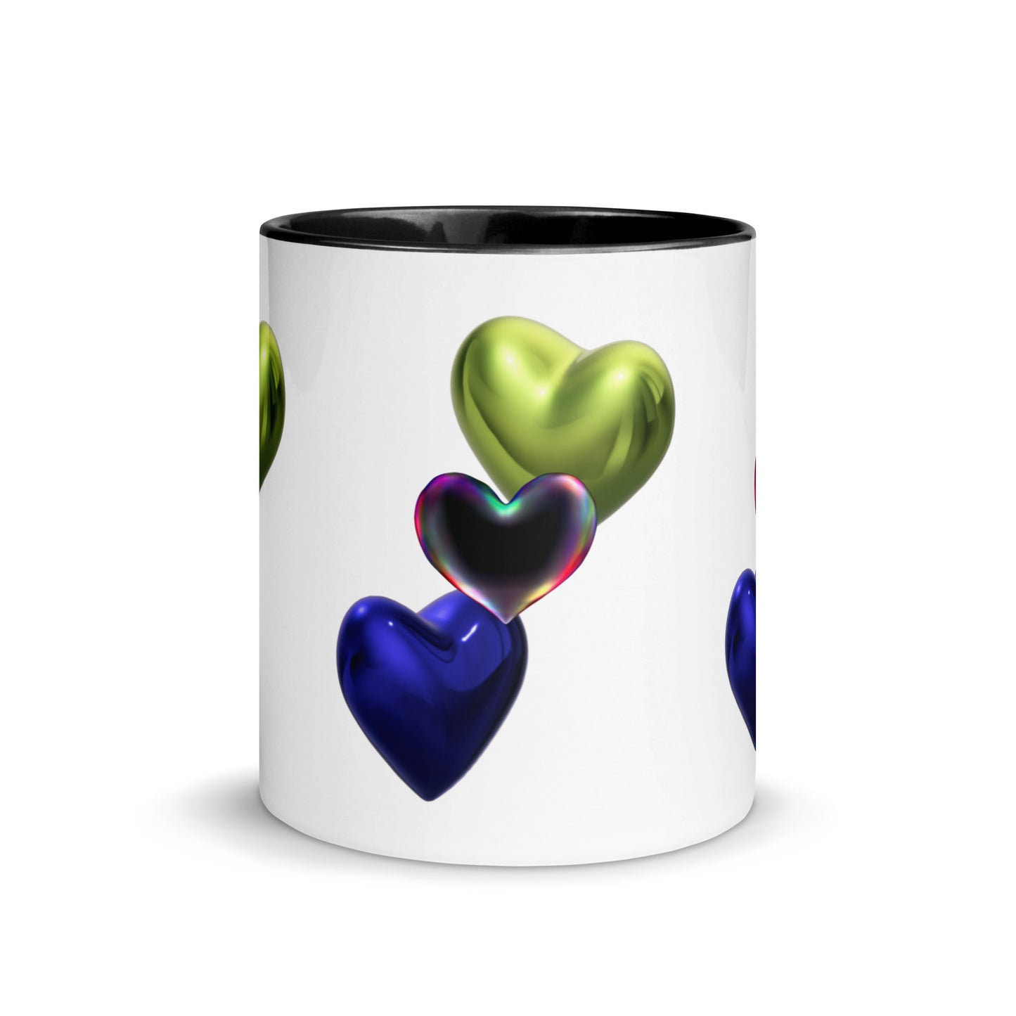 Hearts | Mug with Color Inside - #tag1# - #tag2# -