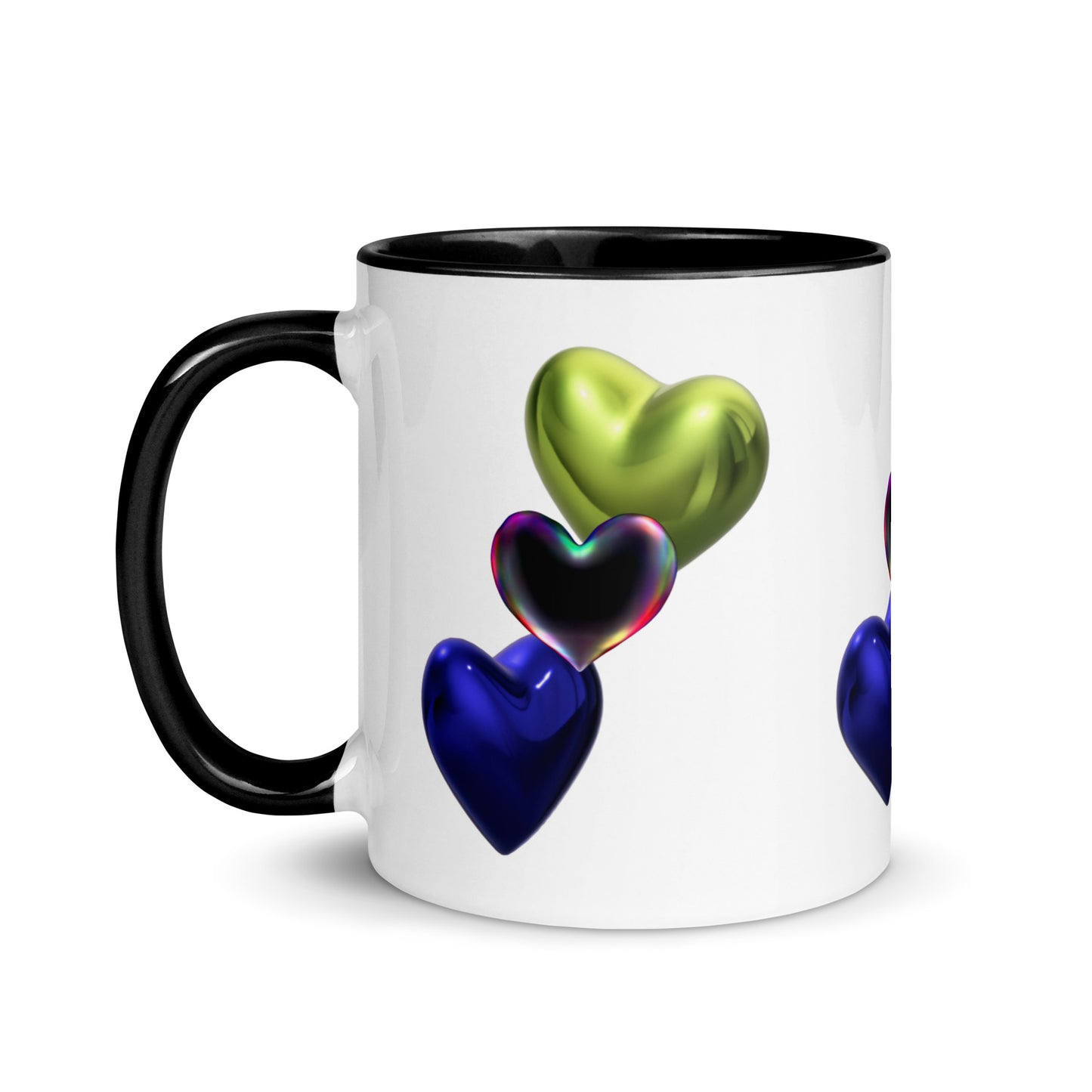 Hearts | Mug with Color Inside - #tag1# - #tag2# -