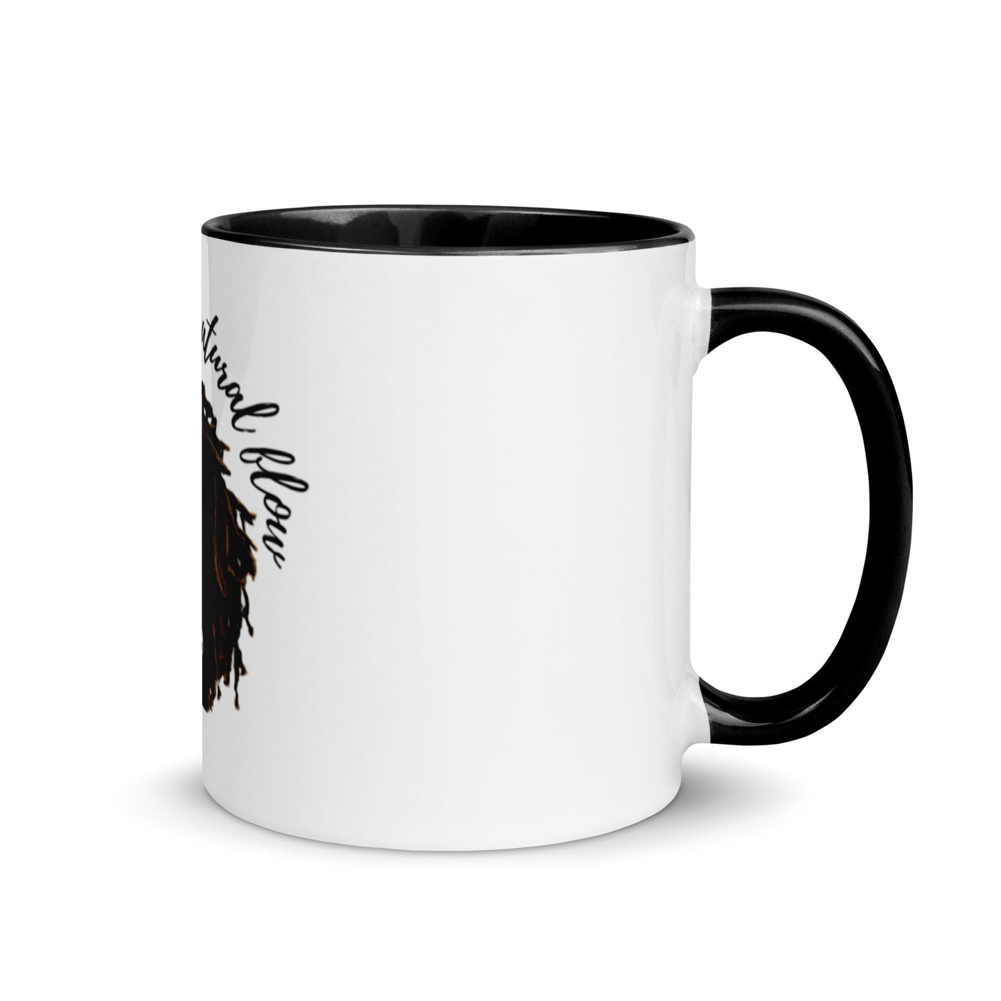 Embrace The Natural Flow | Natural Hair | Mug with Color Inside - #tag1# - #tag2# -