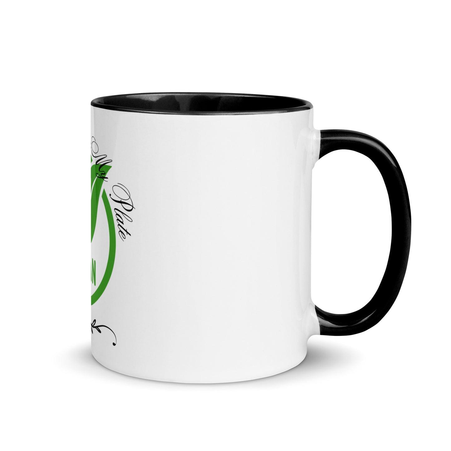 Compassion On My Plate Vegan | Mug With Color Inside - #tag1# - #tag2# -