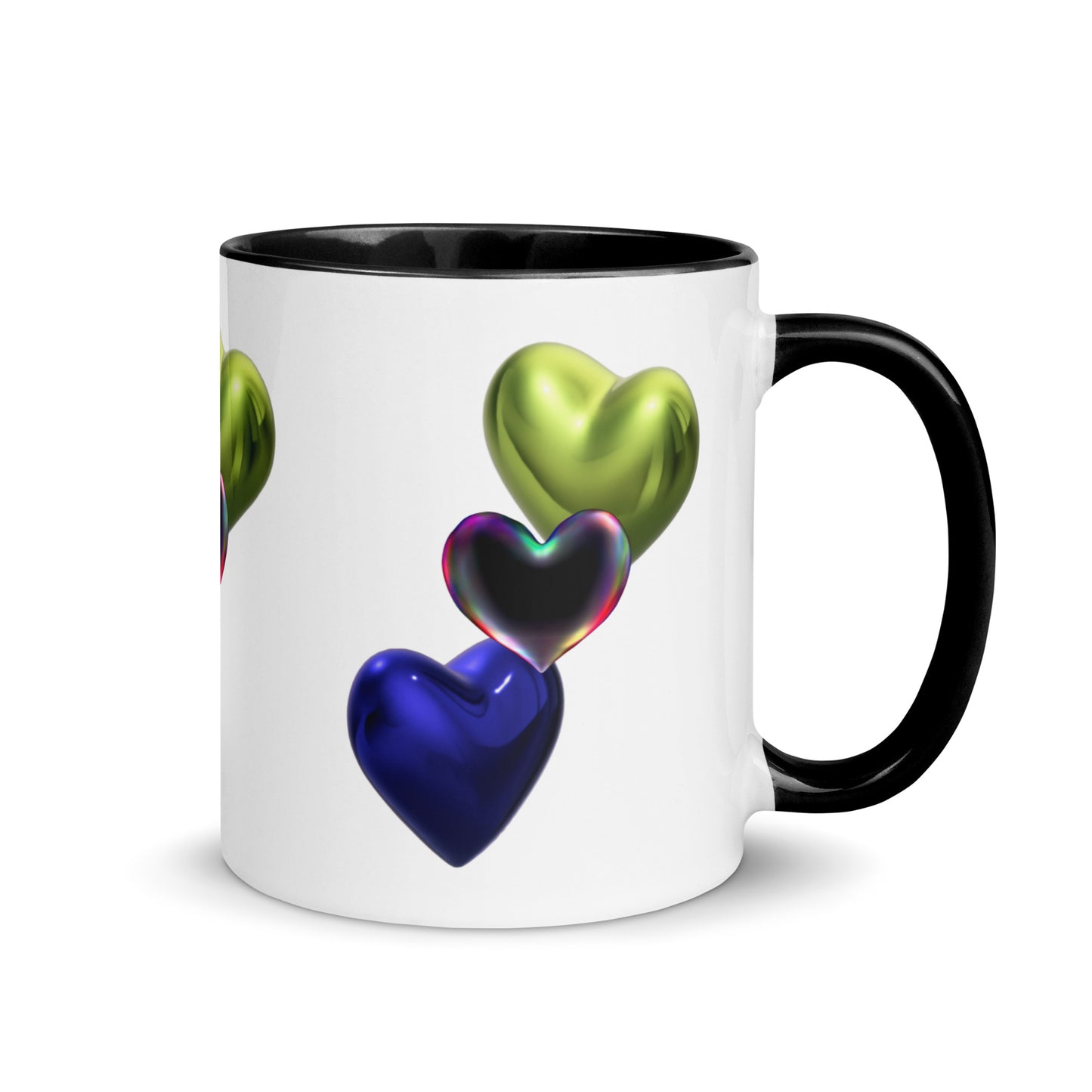 Hearts | Mug with Color Inside - #tag1# - #tag2# -
