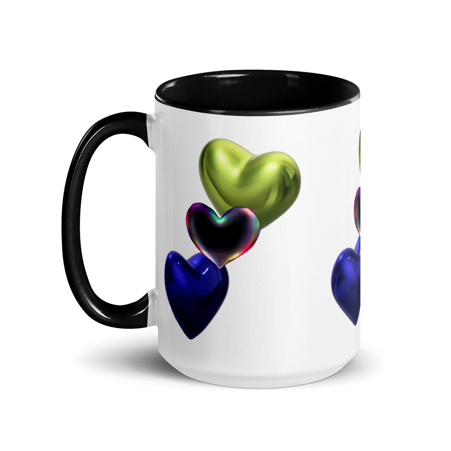 Hearts | Mug with Color Inside - #tag1# - #tag2# -