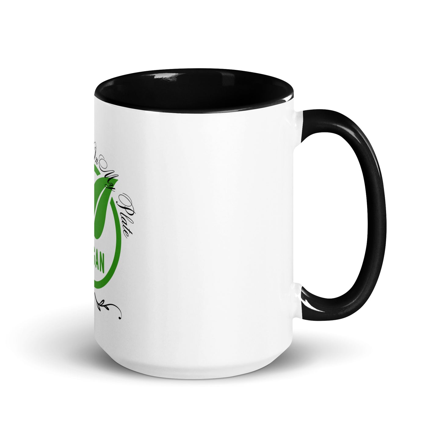 Compassion On My Plate Vegan | Mug With Color Inside - #tag1# - #tag2# -