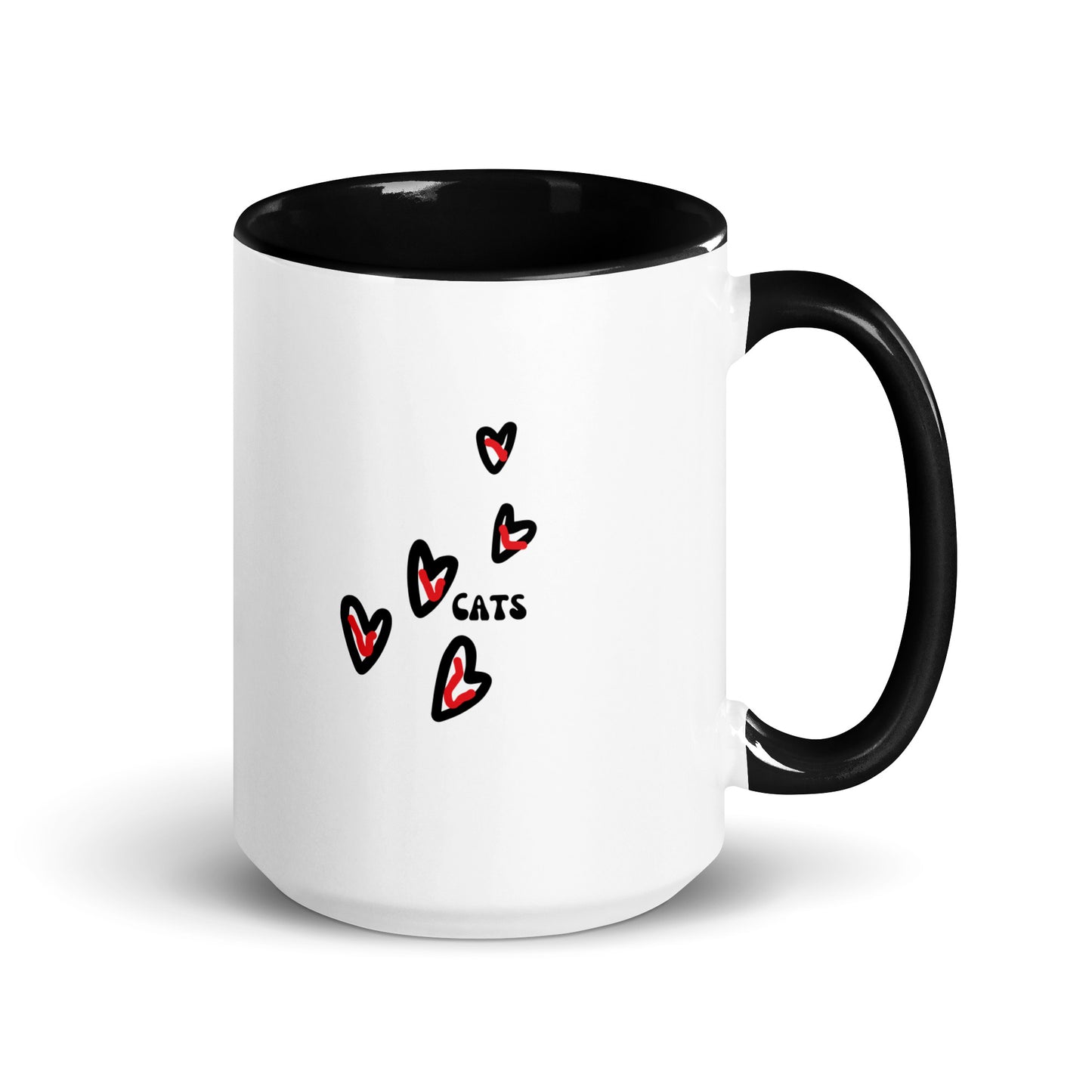 I Love Cats | Mug with Color Inside - #tag1# - #tag2# -