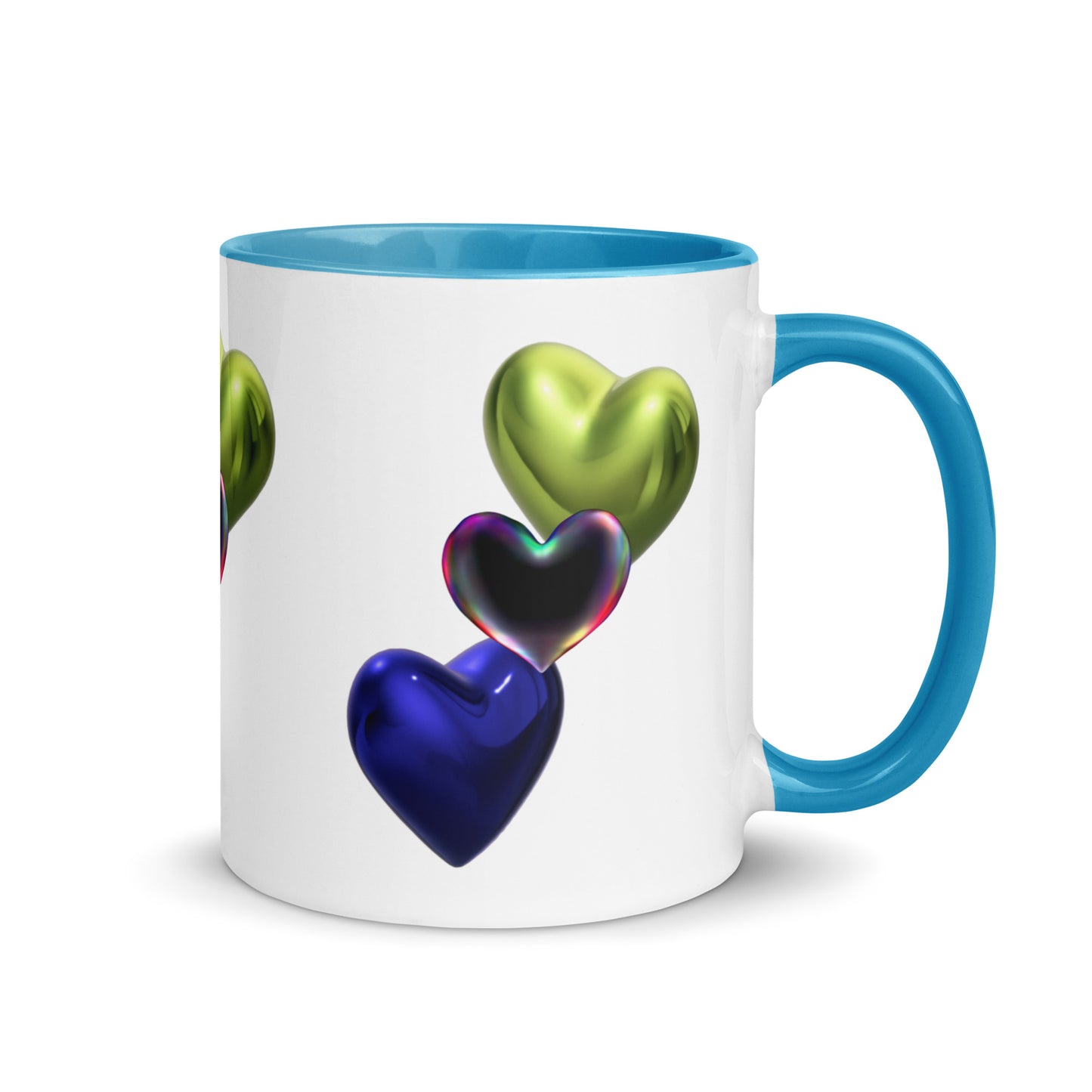 Hearts | Mug with Color Inside - #tag1# - #tag2# -