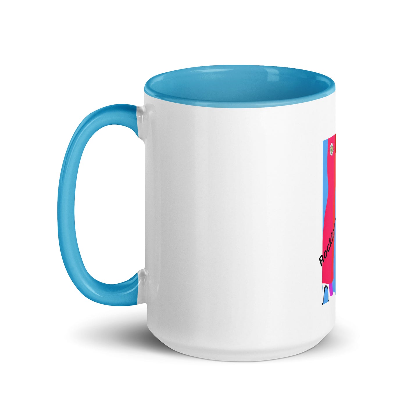 Rockin' The '70's Vibe | Mug with Color Inside - #tag1# - #tag2# -