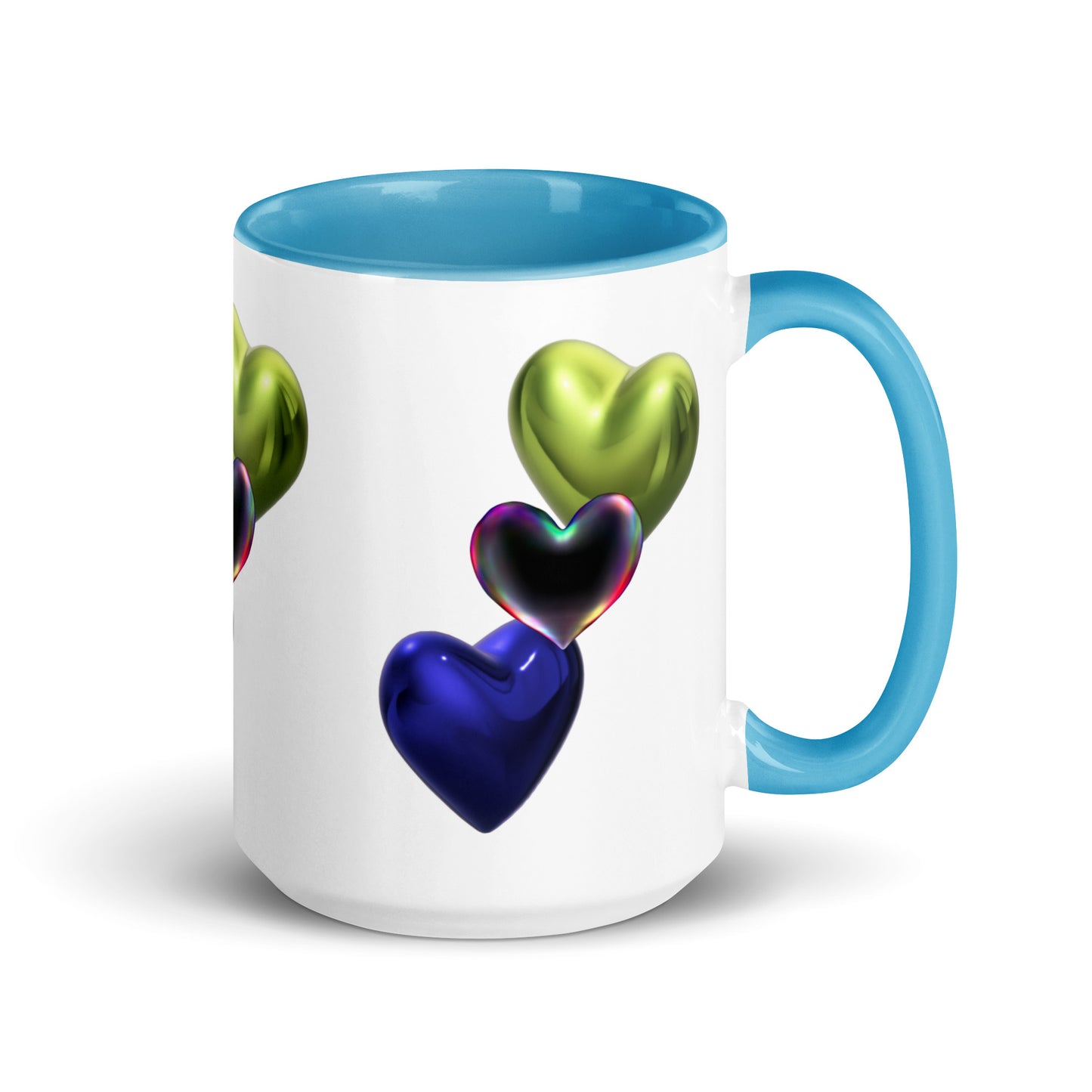 Hearts | Mug with Color Inside - #tag1# - #tag2# -