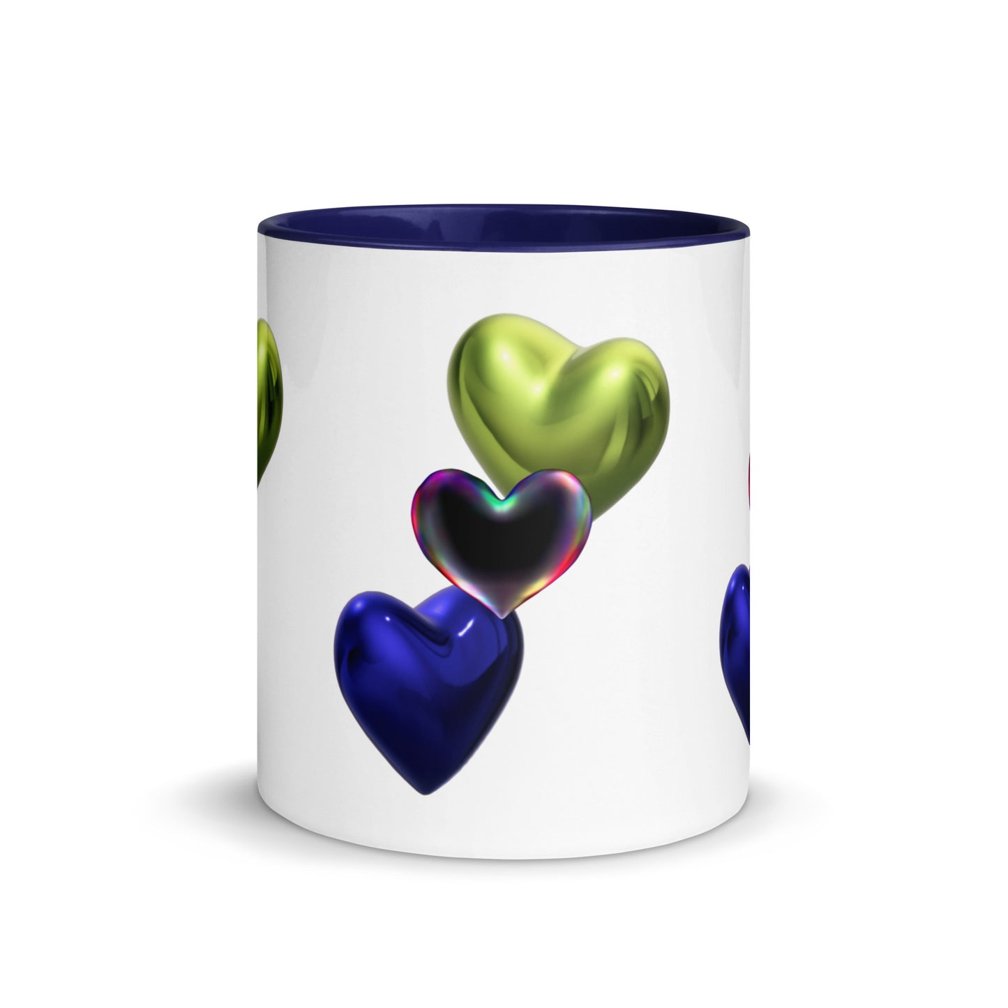 Hearts | Mug with Color Inside - #tag1# - #tag2# -