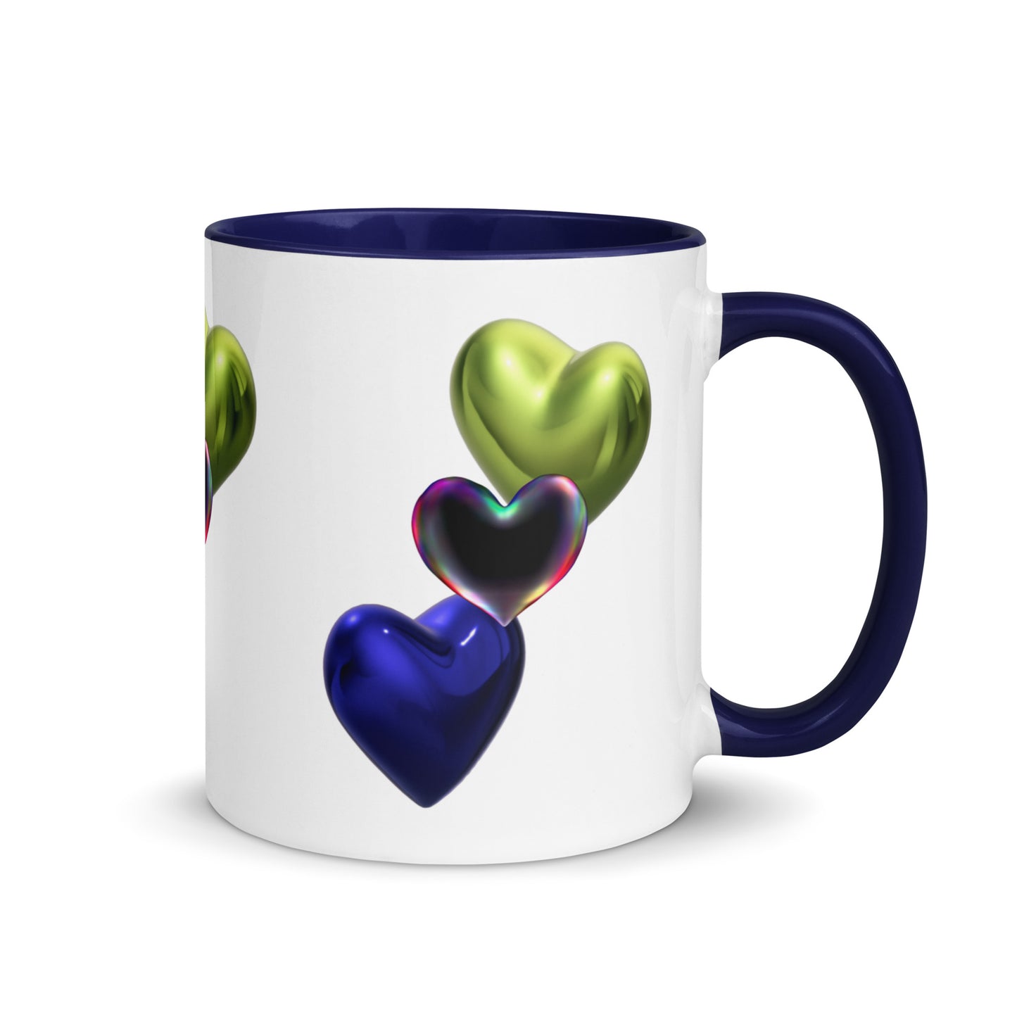 Hearts | Mug with Color Inside - #tag1# - #tag2# -