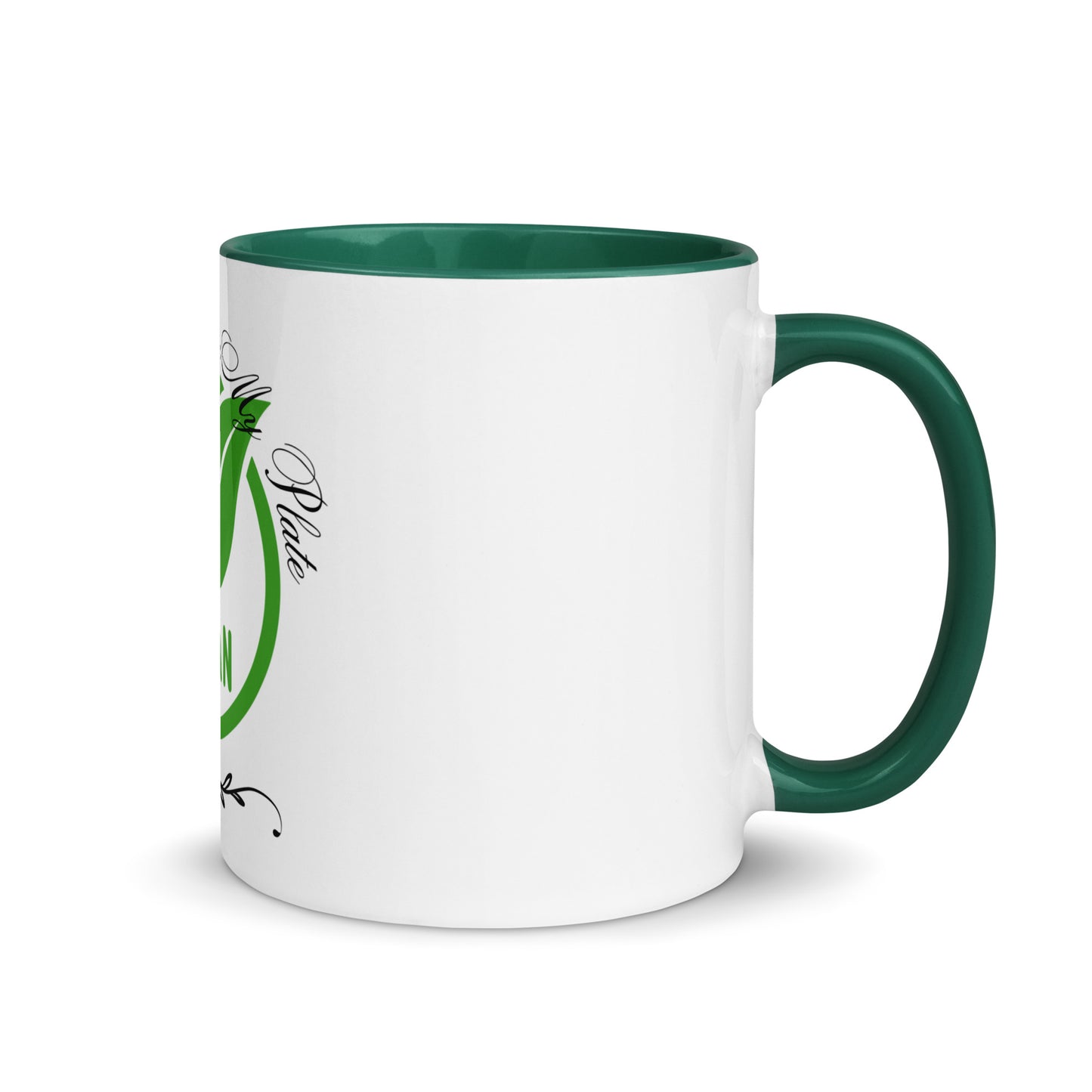 Compassion On My Plate Vegan | Mug With Color Inside - #tag1# - #tag2# -