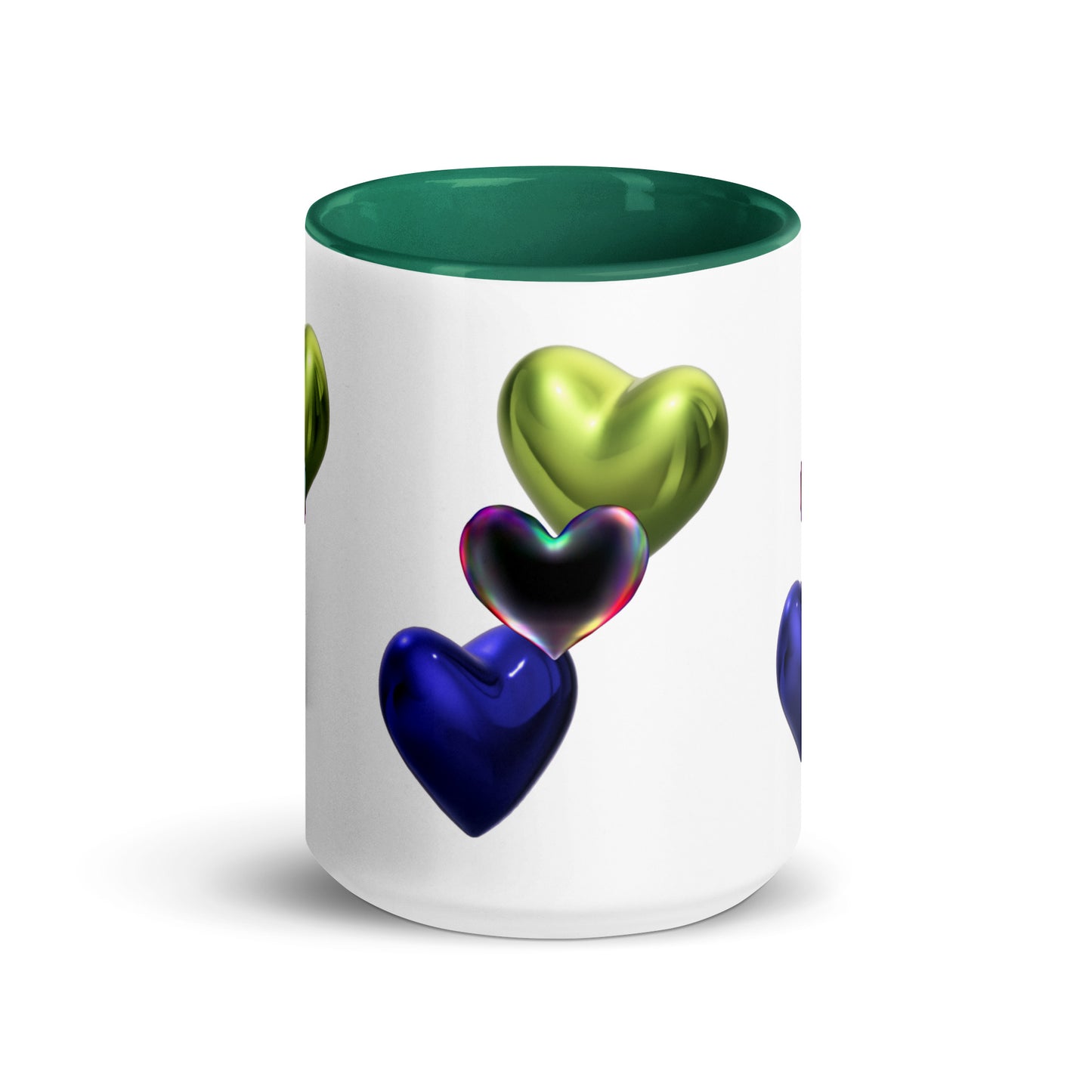Hearts | Mug with Color Inside - #tag1# - #tag2# -