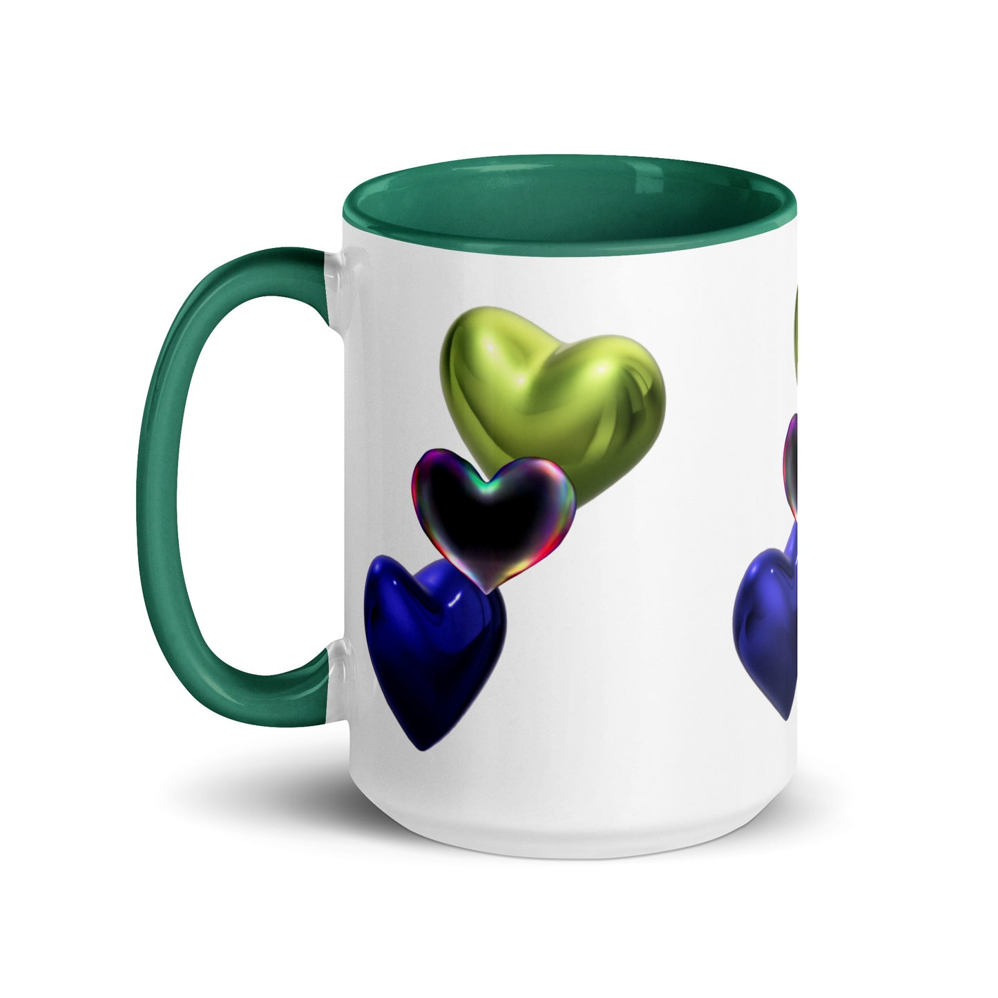 Hearts | Mug with Color Inside - #tag1# - #tag2# -