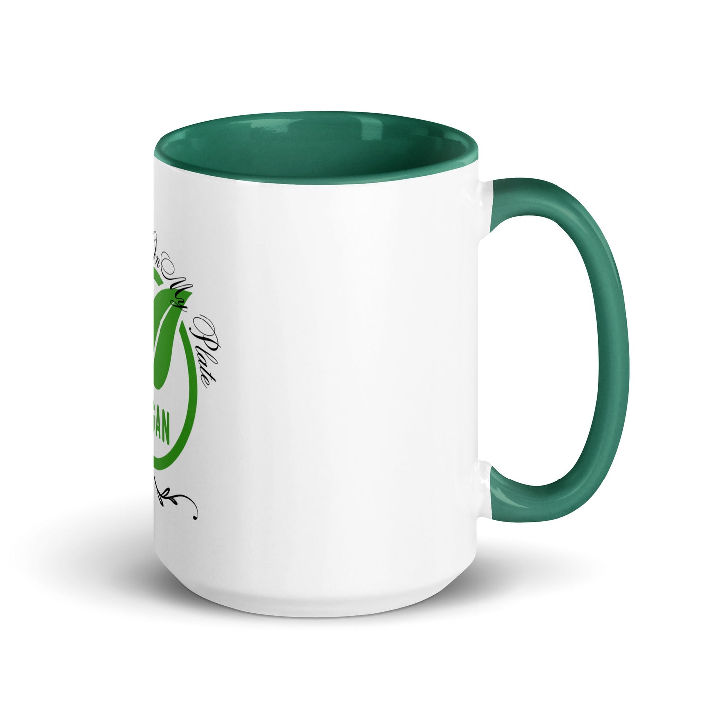 Compassion On My Plate Vegan | Mug With Color Inside - #tag1# - #tag2# -