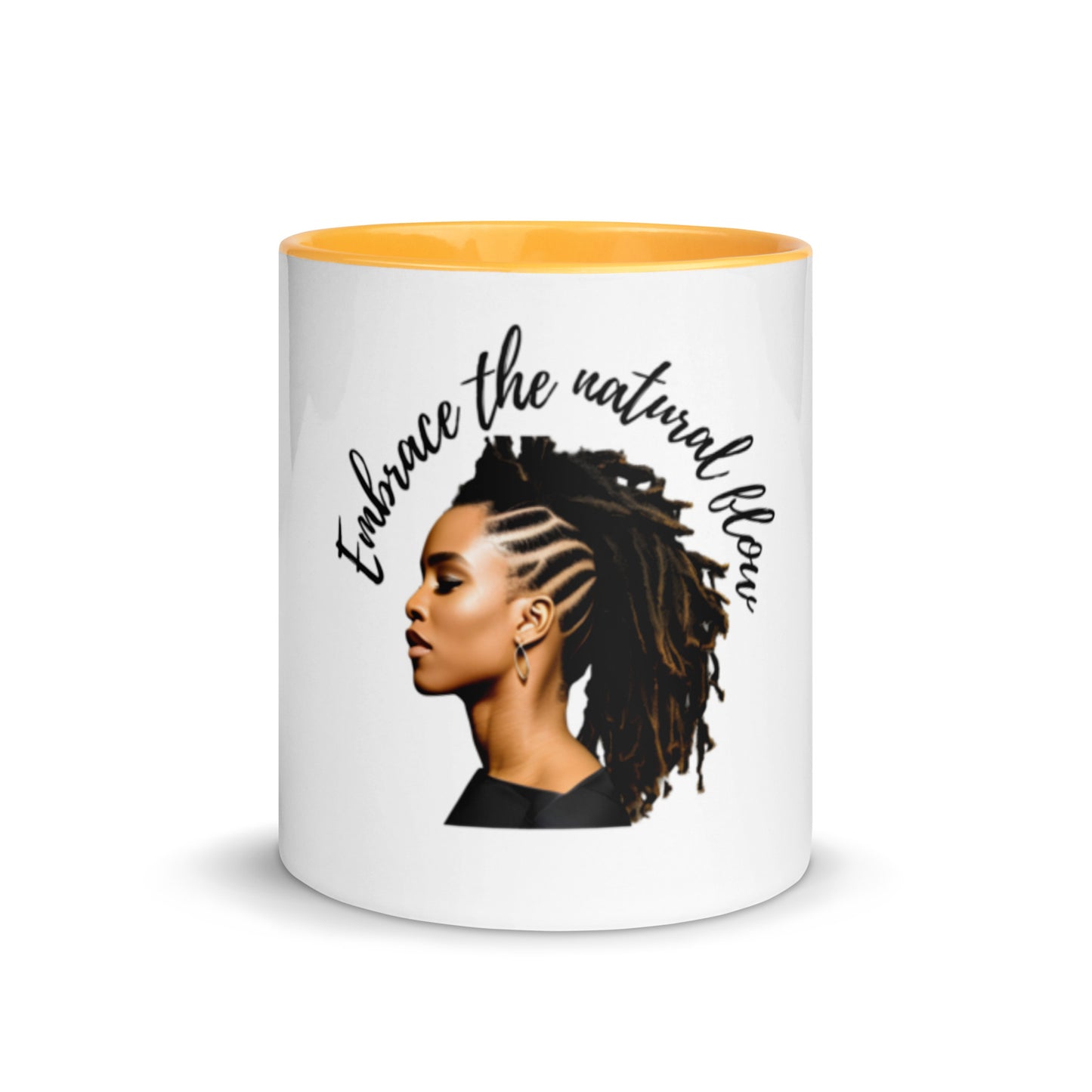 Embrace The Natural Flow | Natural Hair | Mug with Color Inside - #tag1# - #tag2# -
