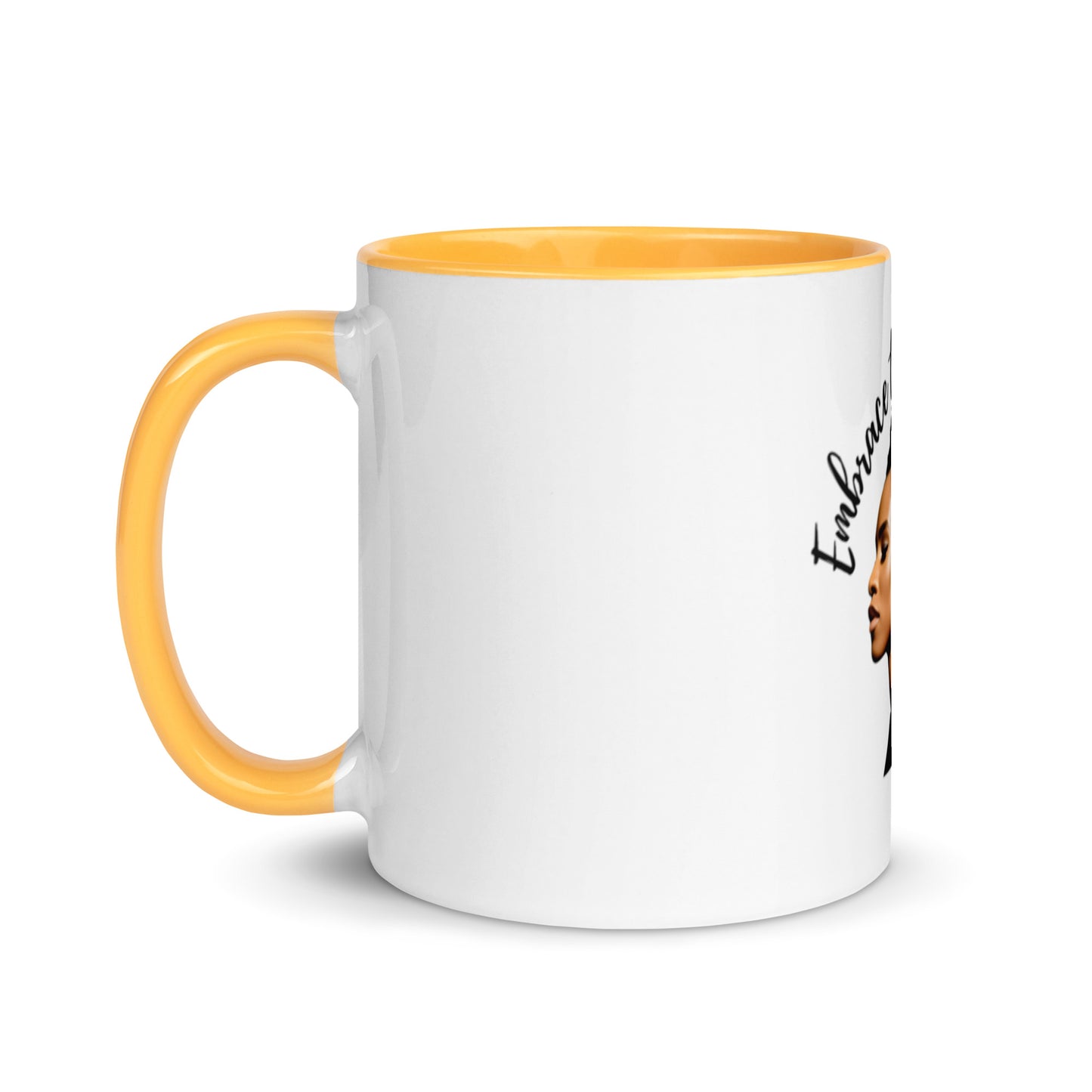 Embrace The Natural Flow | Natural Hair | Mug with Color Inside - #tag1# - #tag2# -