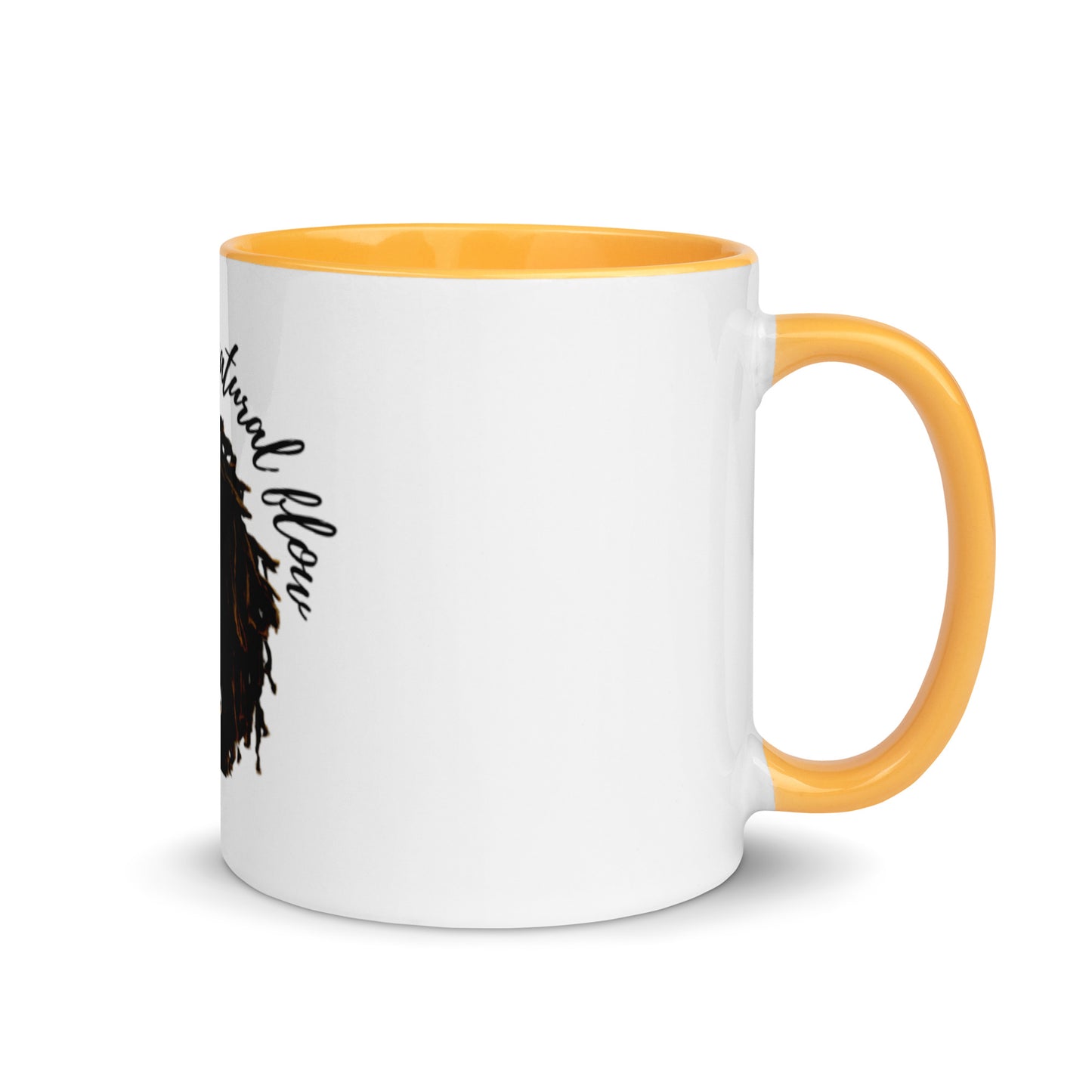 Embrace The Natural Flow | Natural Hair | Mug with Color Inside - #tag1# - #tag2# -