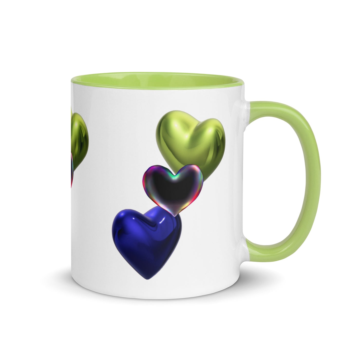 Hearts | Mug with Color Inside - #tag1# - #tag2# -