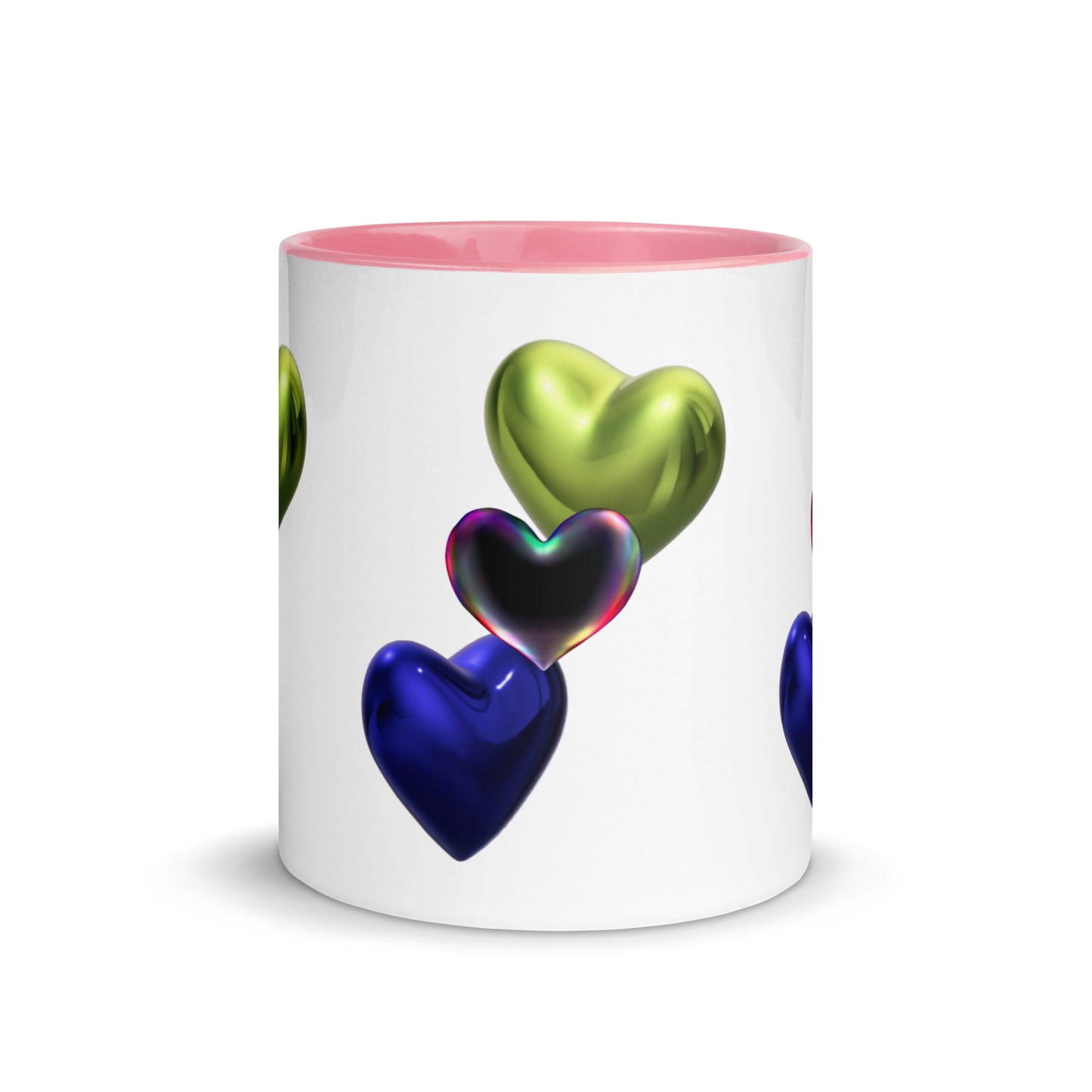 Hearts | Mug with Color Inside - #tag1# - #tag2# -