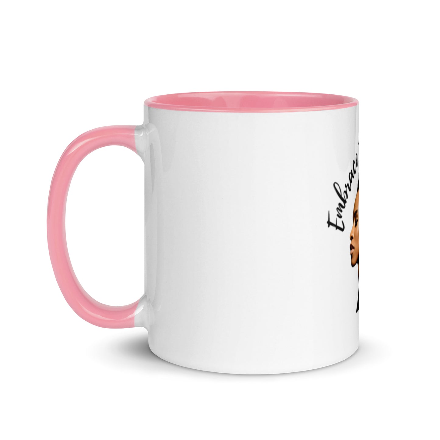 Embrace The Natural Flow | Natural Hair | Mug with Color Inside - #tag1# - #tag2# -