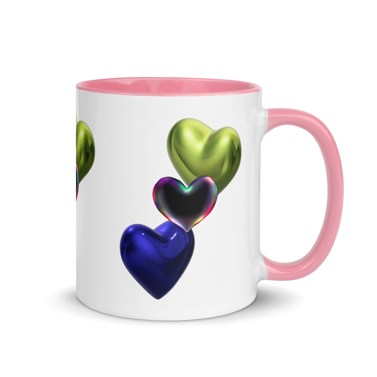 Hearts | Mug with Color Inside - #tag1# - #tag2# -