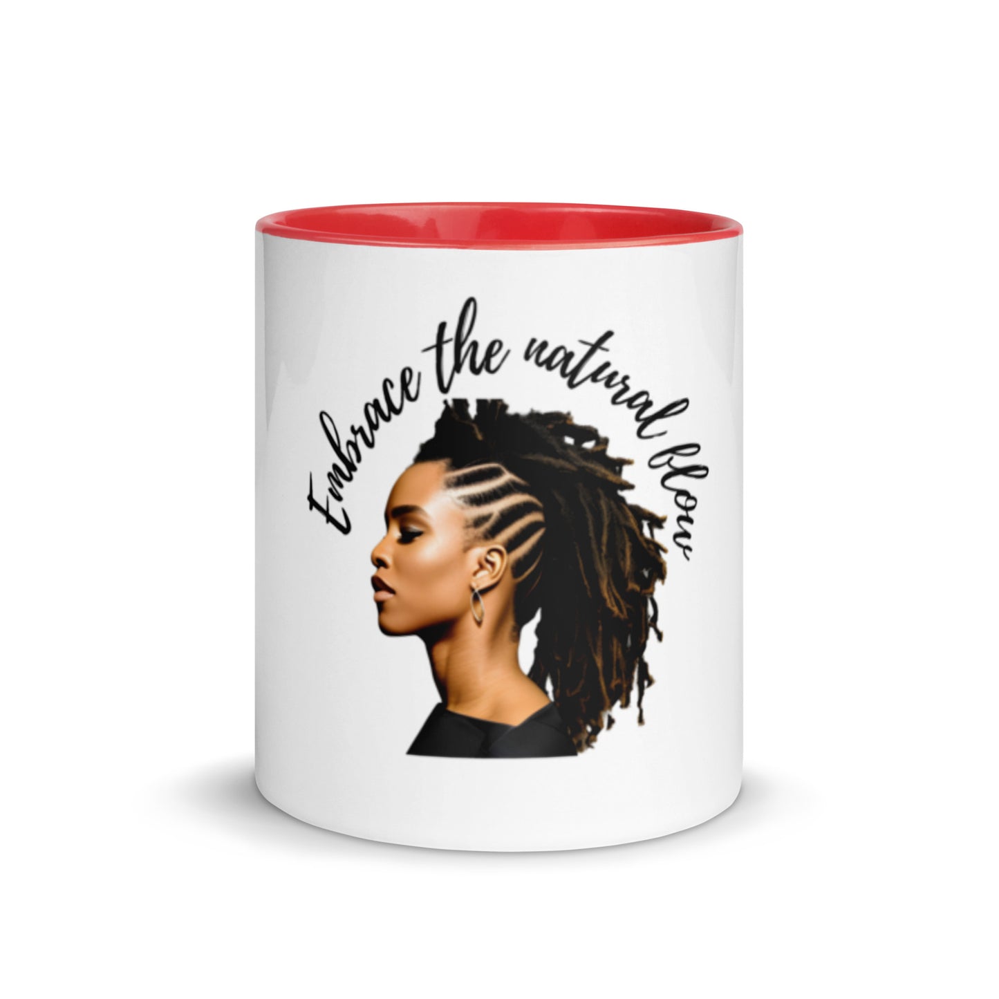 Embrace The Natural Flow | Natural Hair | Mug with Color Inside - #tag1# - #tag2# -