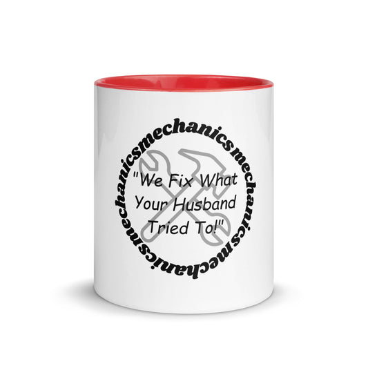 Mechanics | Mug with Color Inside   - #tag1# - #tag2# -