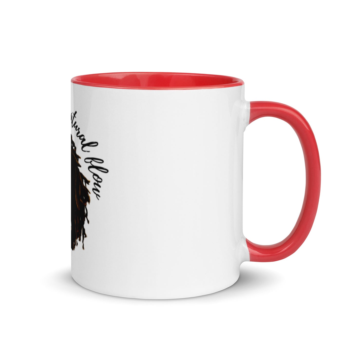 Embrace The Natural Flow | Natural Hair | Mug with Color Inside - #tag1# - #tag2# -