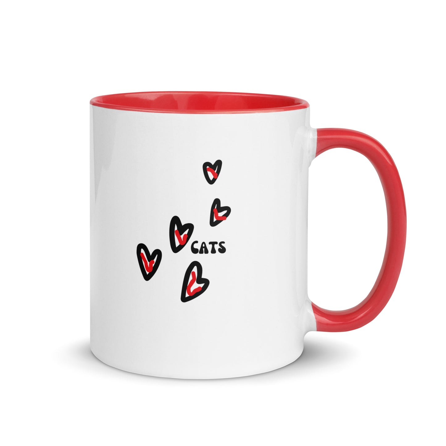 I Love Cats | Mug with Color Inside - #tag1# - #tag2# -