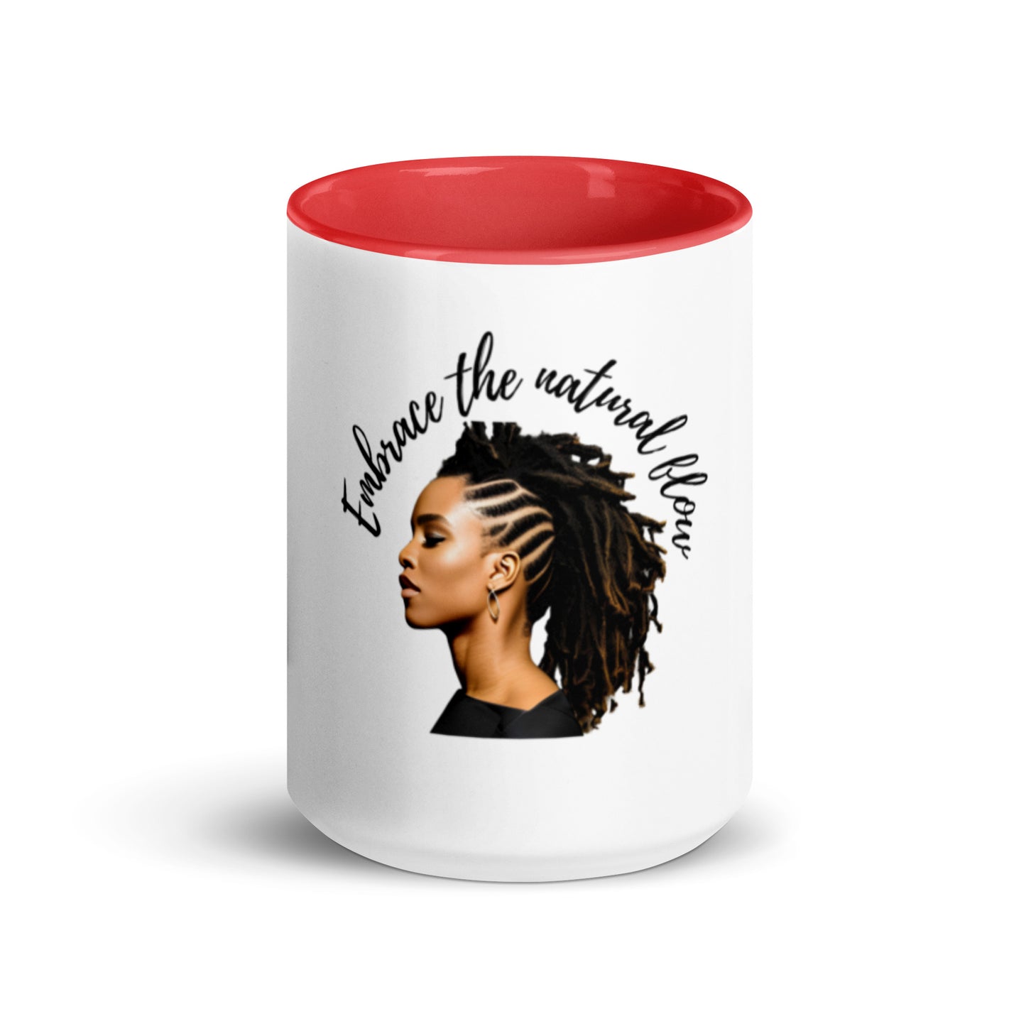 Embrace The Natural Flow | Natural Hair | Mug with Color Inside - #tag1# - #tag2# -