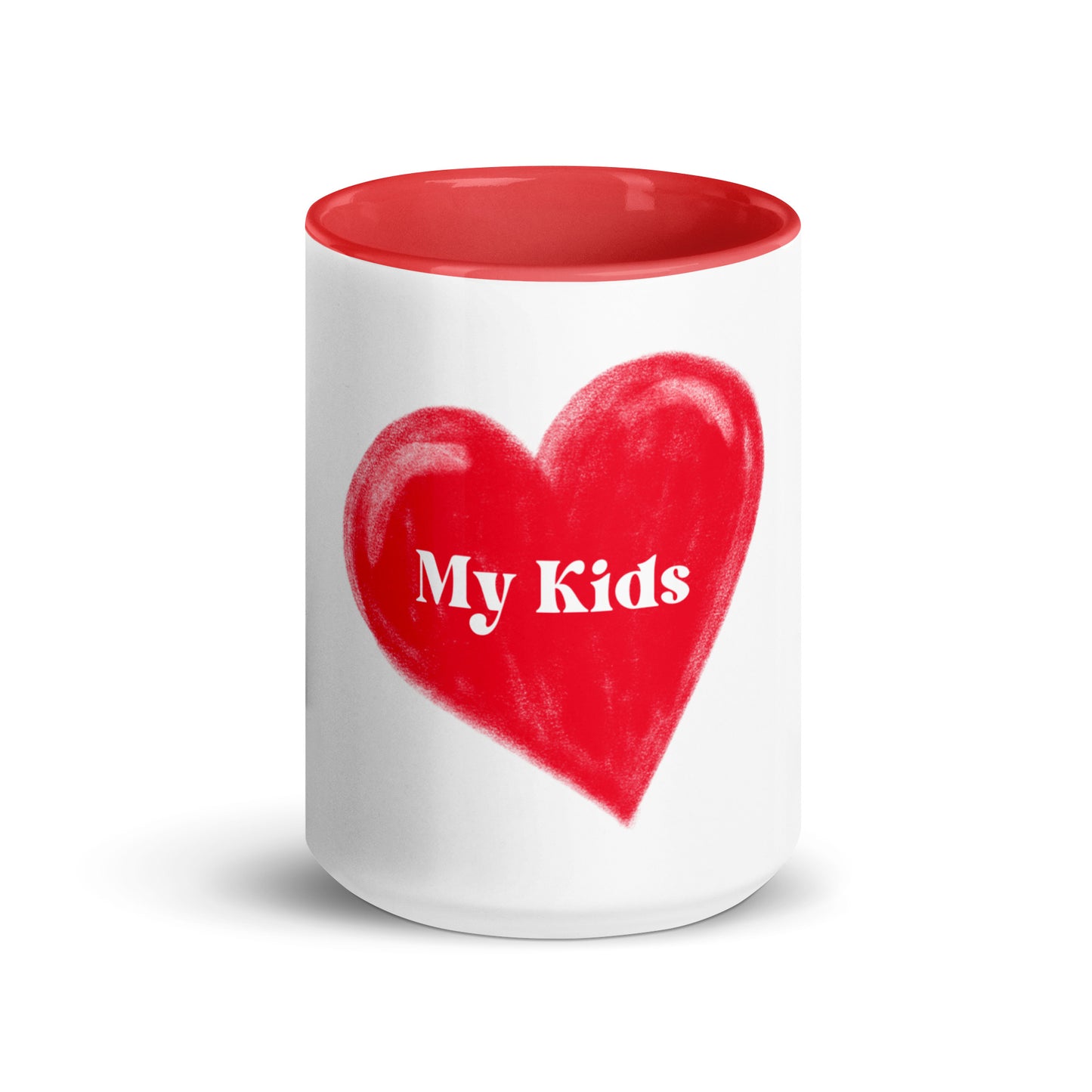 I Love My Kids | Mug With Color Inside - #tag1# - #tag2# -