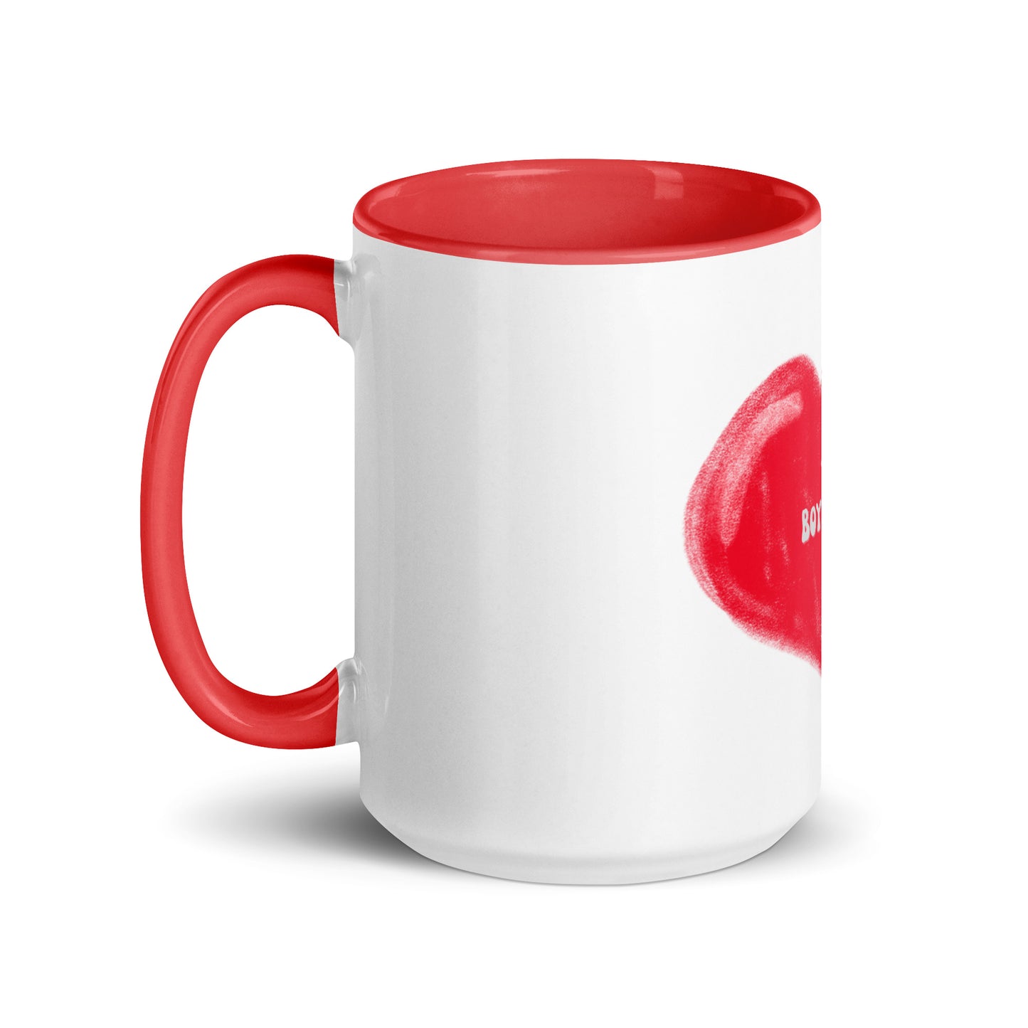 I Love My Boyfriend | Mug with Color Inside - #tag1# - #tag2# -