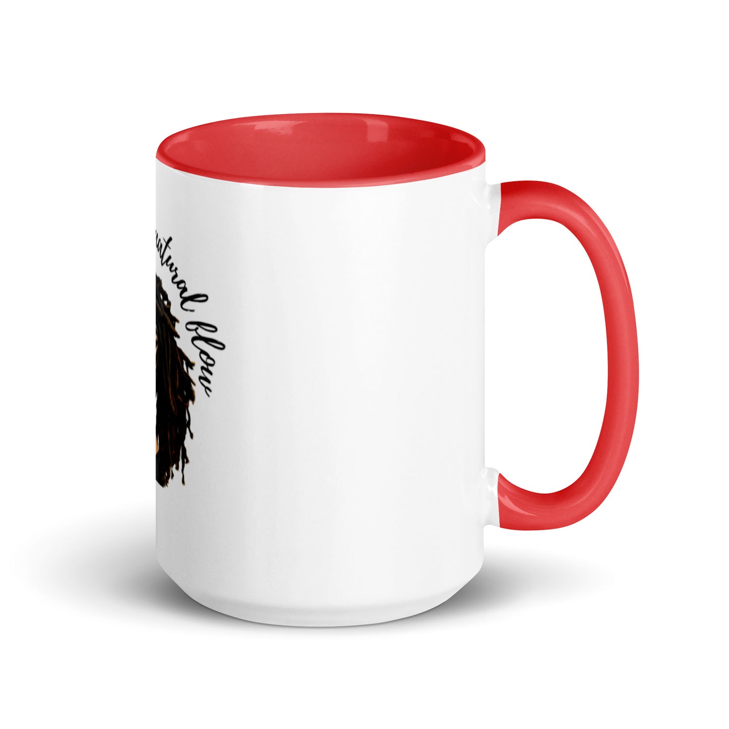 Embrace The Natural Flow | Natural Hair | Mug with Color Inside - #tag1# - #tag2# -