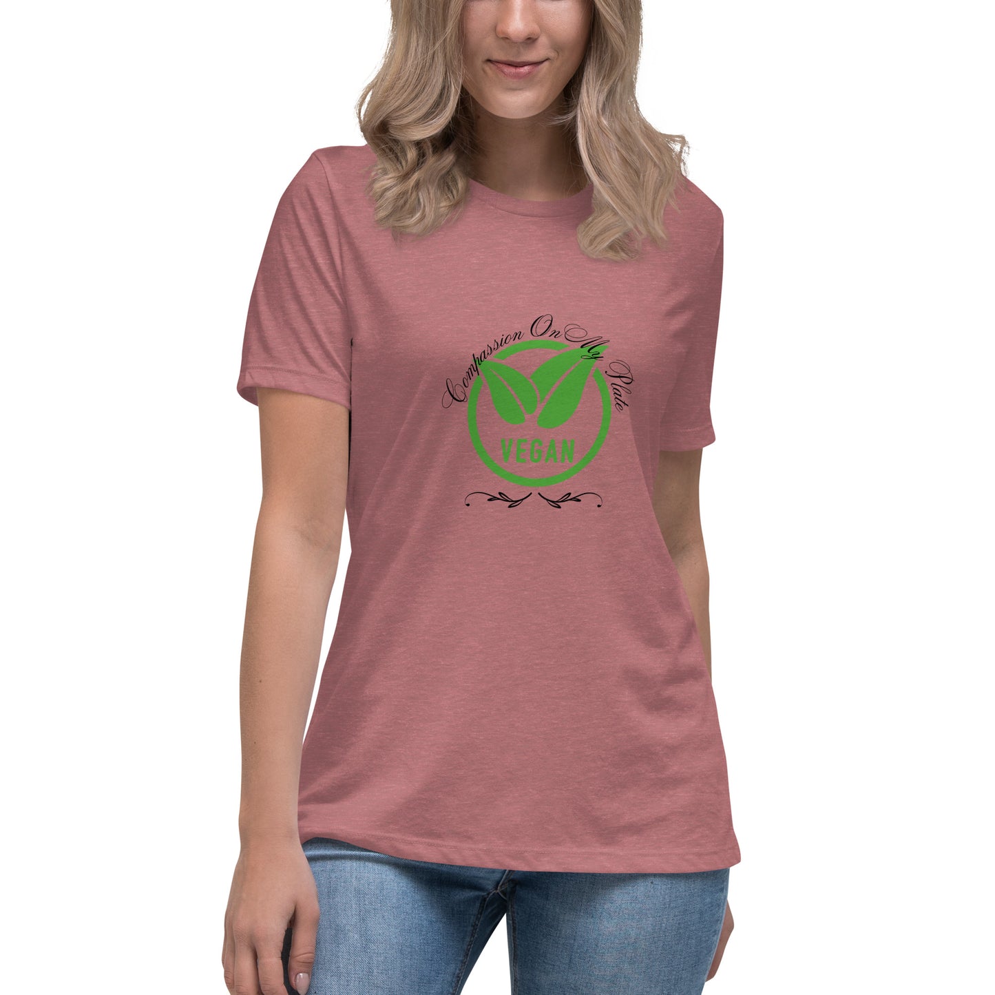 Compassion On My Plate | Short Sleeve | Women's Relaxed T-Shirt - #tag1# - #tag2# -