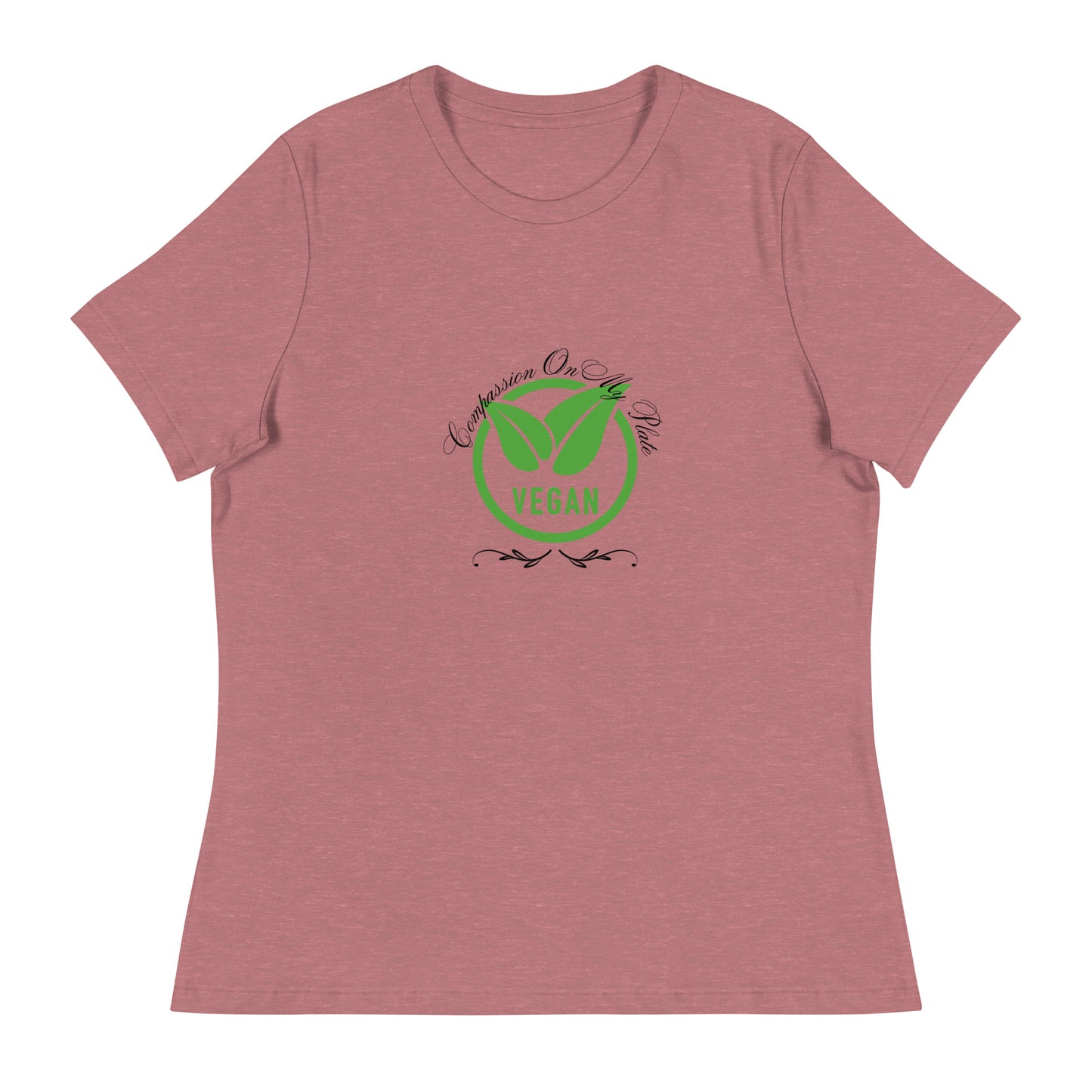 Compassion On My Plate | Short Sleeve | Women's Relaxed T-Shirt - #tag1# - #tag2# -