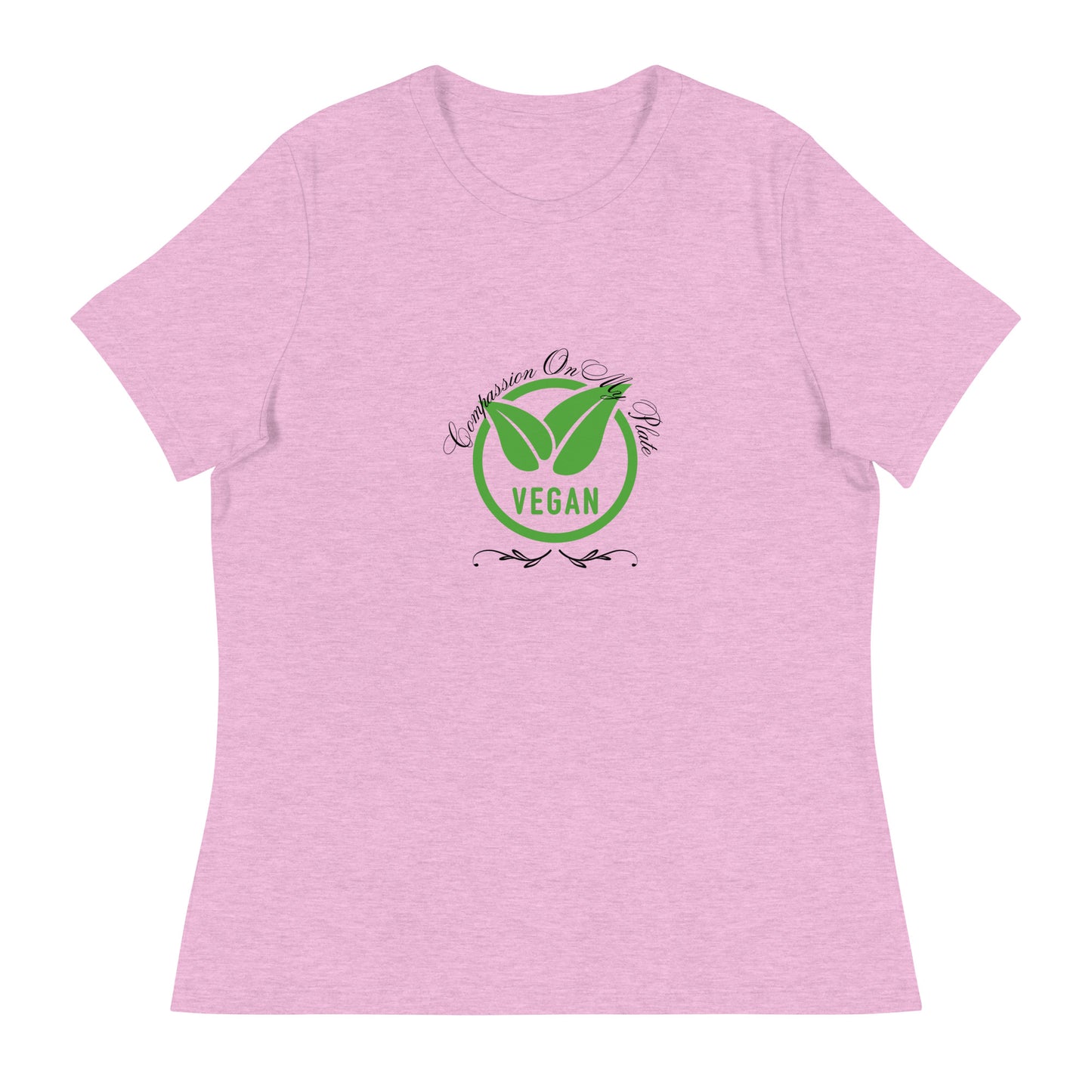 Compassion On My Plate | Short Sleeve | Women's Relaxed T-Shirt - #tag1# - #tag2# -