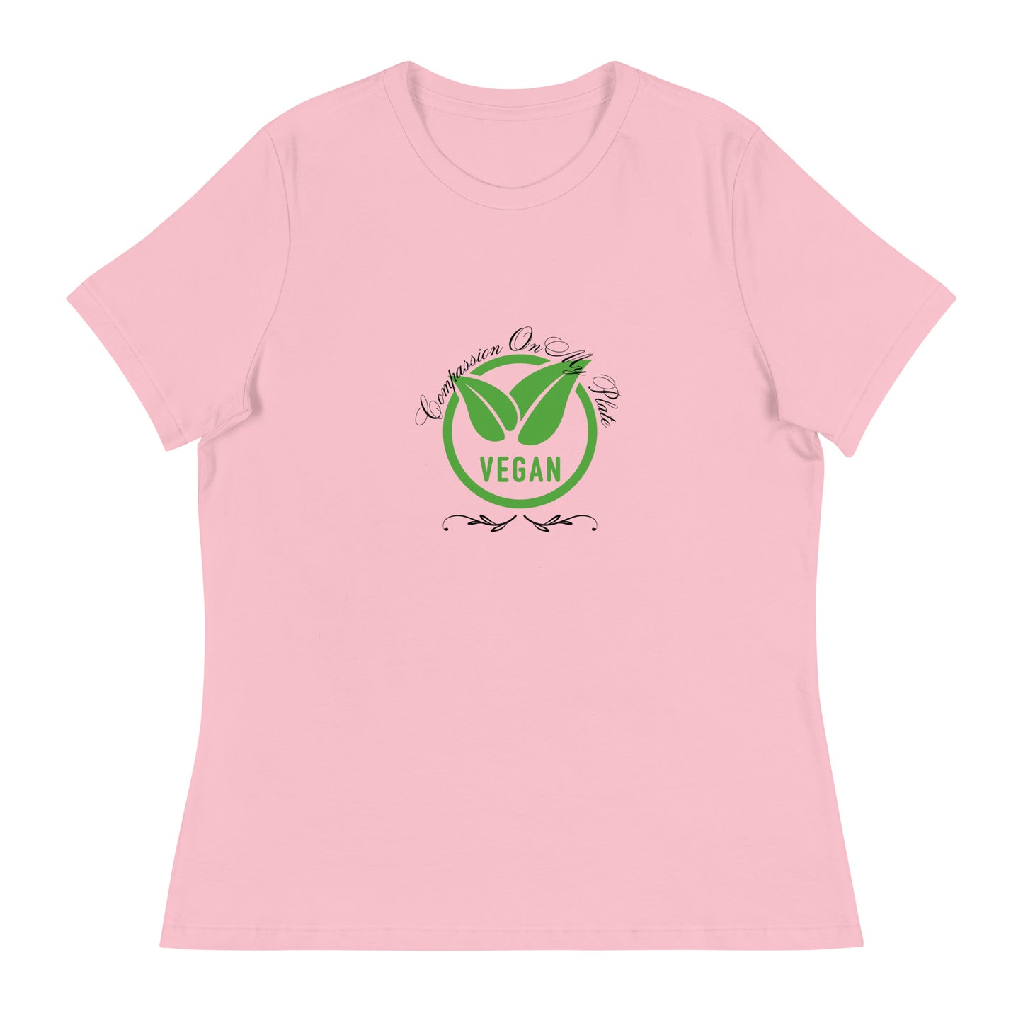 Compassion On My Plate | Short Sleeve | Women's Relaxed T-Shirt - #tag1# - #tag2# -