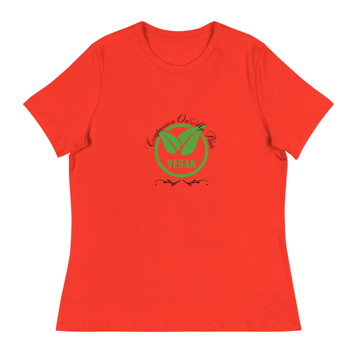 Compassion On My Plate | Short Sleeve | Women's Relaxed T-Shirt - #tag1# - #tag2# -