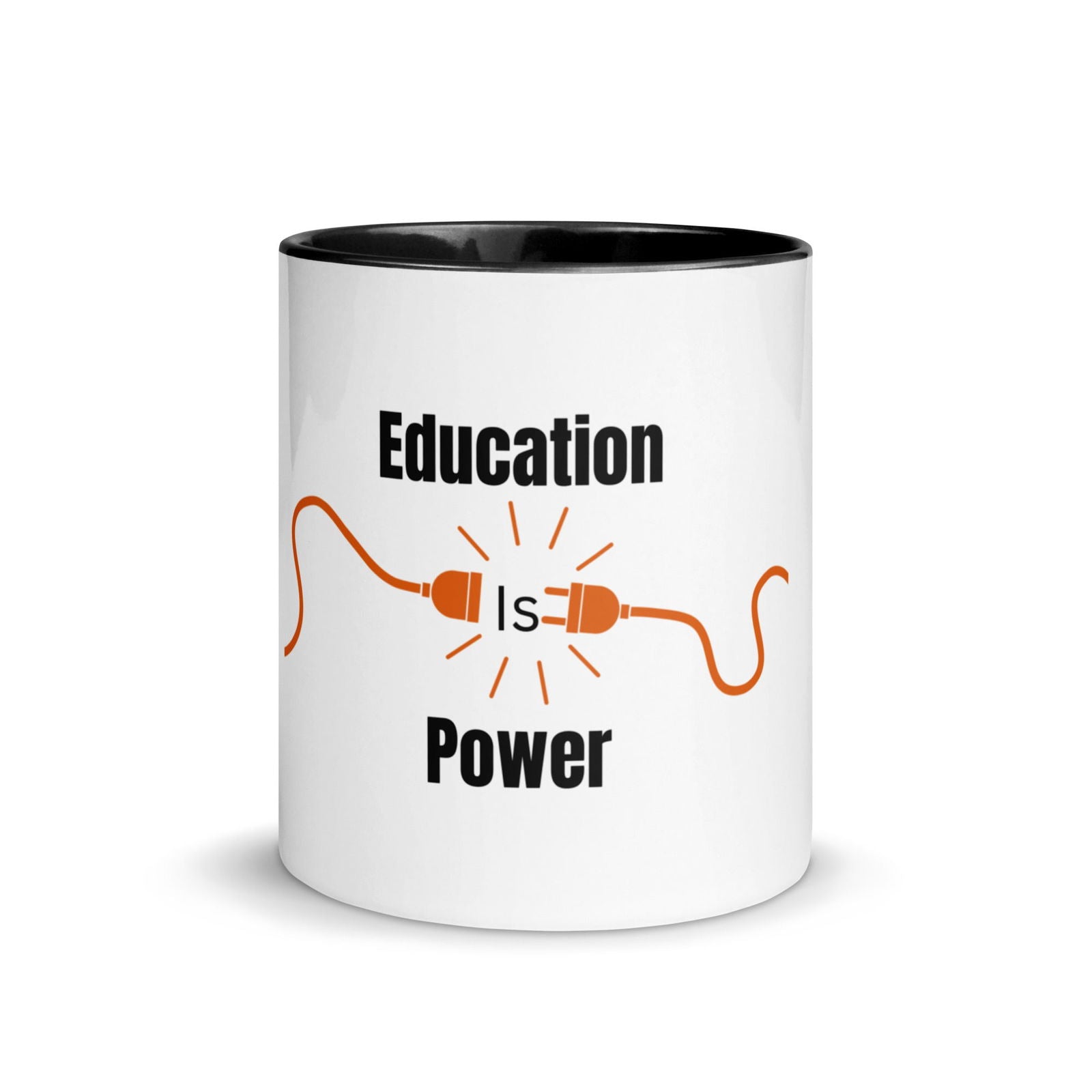 Education Is Power | Mug with Color Inside   - #tag1# - #tag2# - 