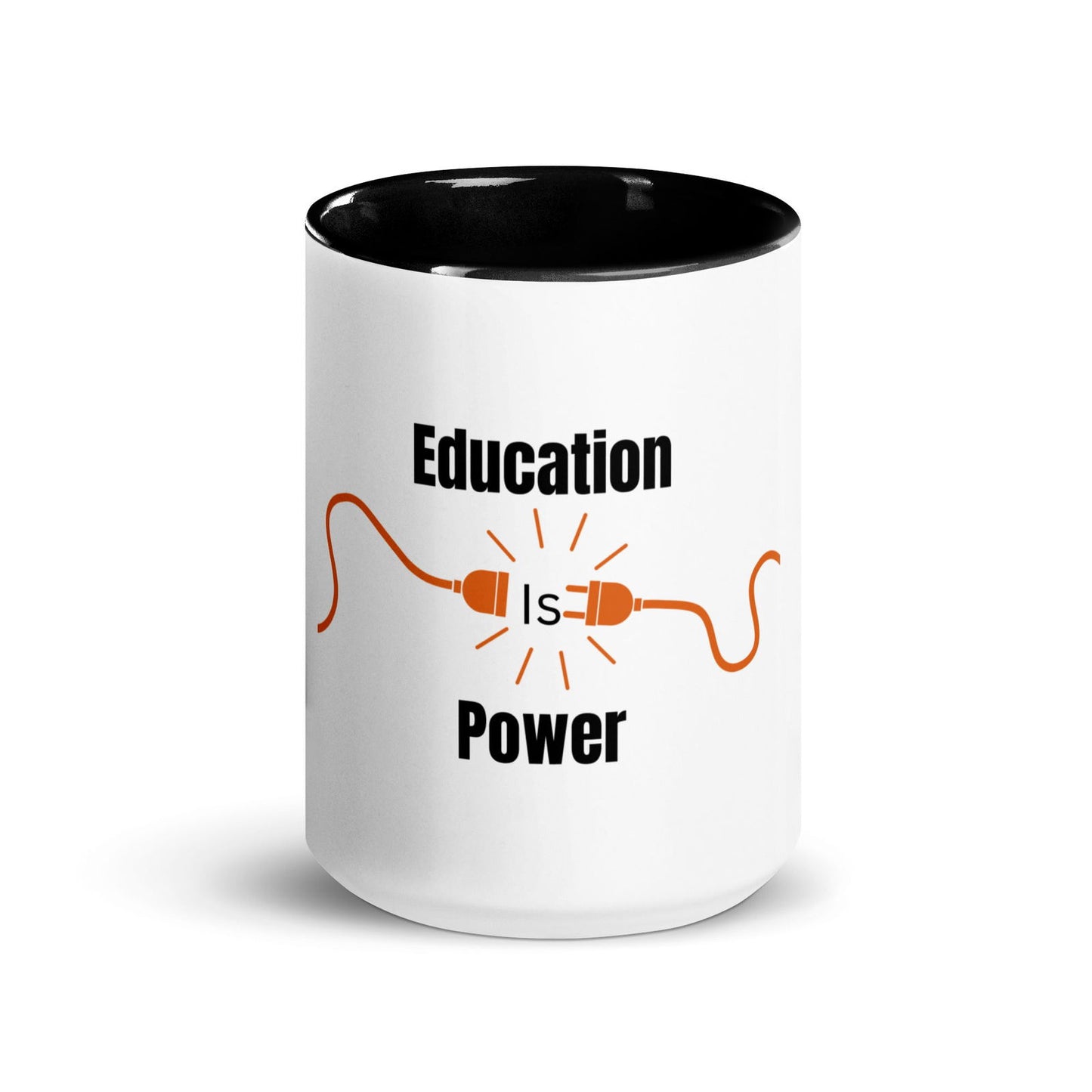 Education Is Power | Mug with Color Inside   - #tag1# - #tag2# - 