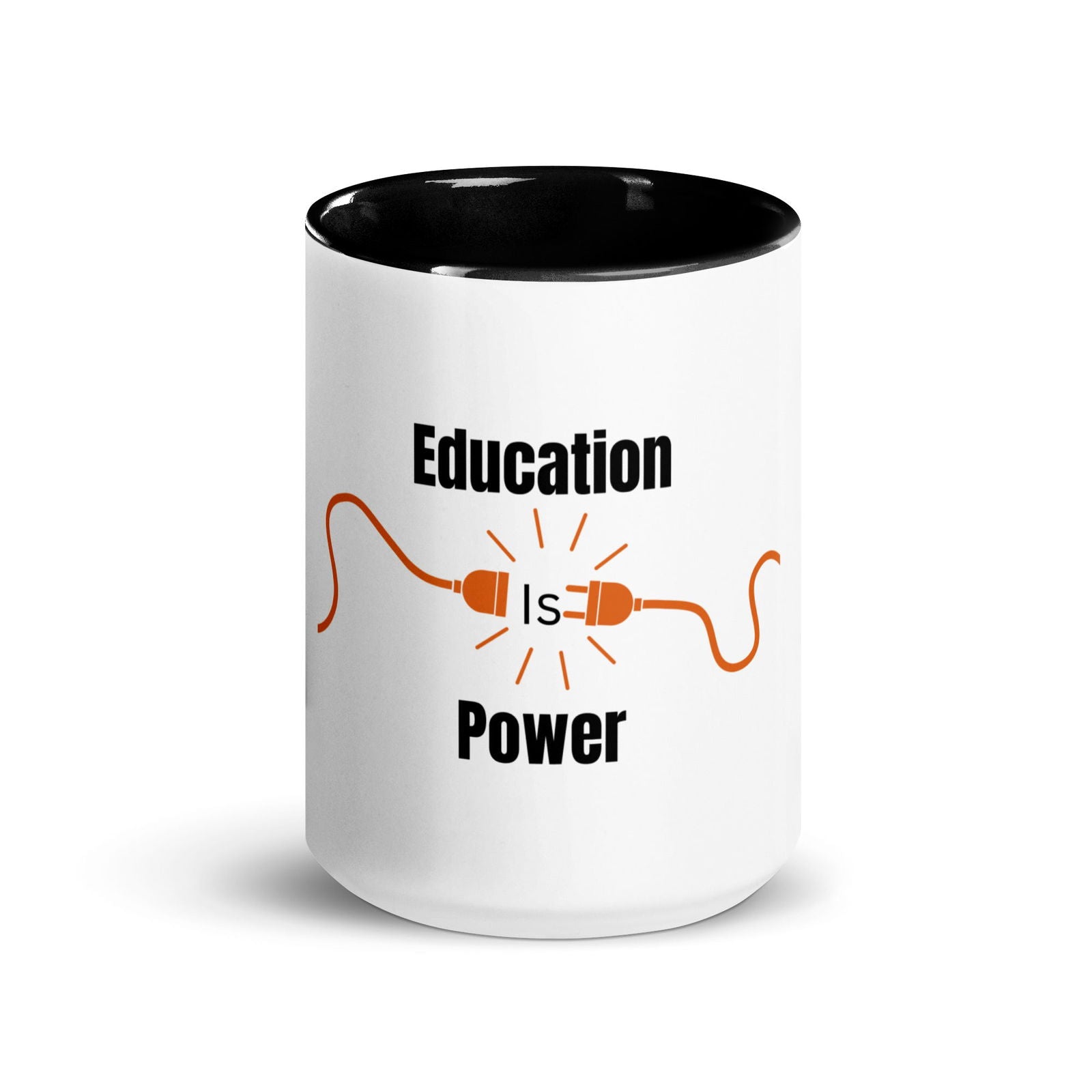 Education Is Power | Mug with Color Inside   - #tag1# - #tag2# - 