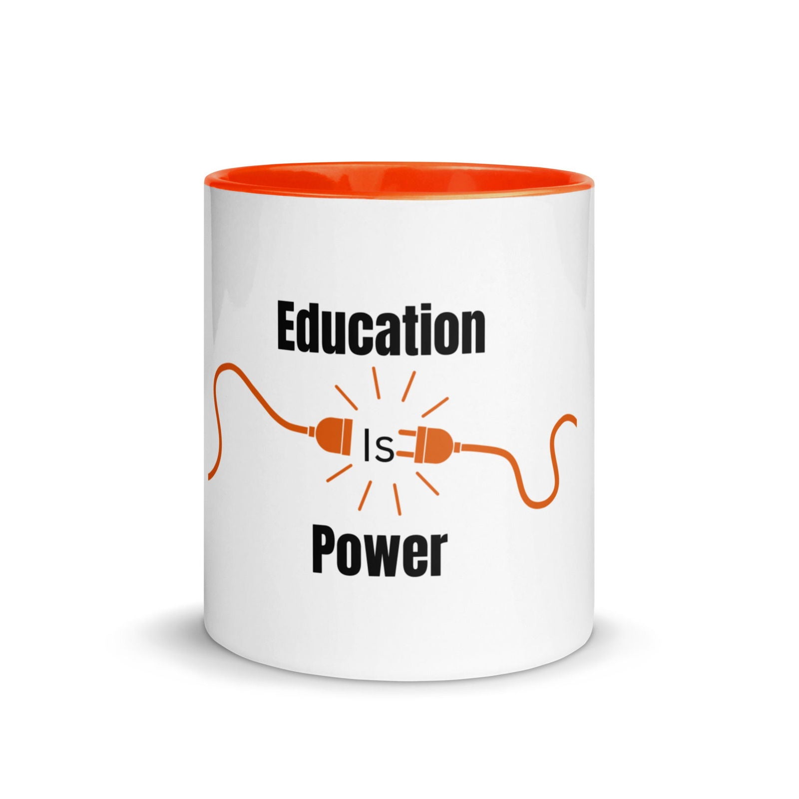 Education Is Power | Mug with Color Inside   - #tag1# - #tag2# - 