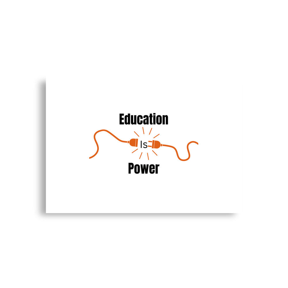 Education Is Power |  Poster   - #tag1# - #tag2# - 