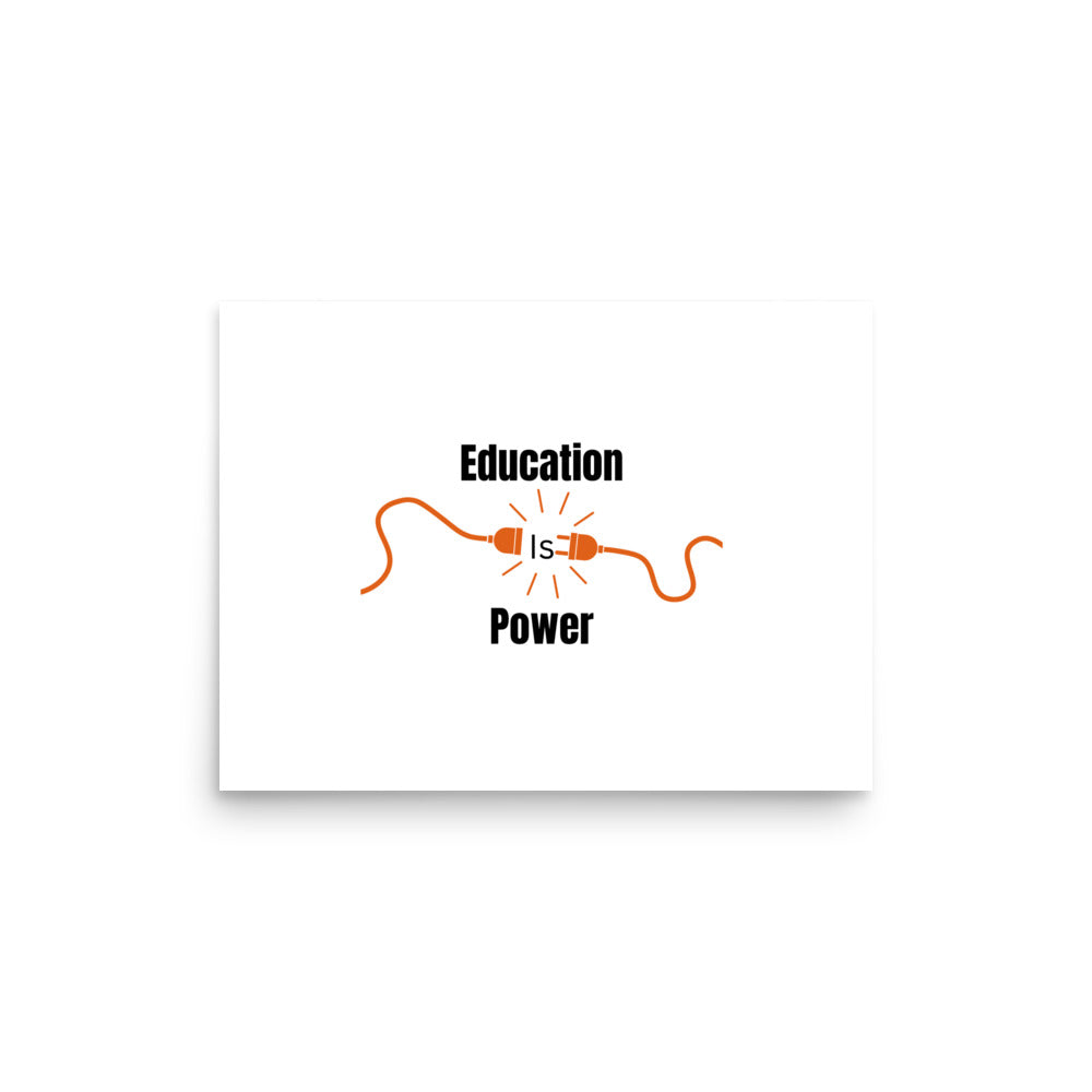 Education Is Power |  Poster   - #tag1# - #tag2# - 
