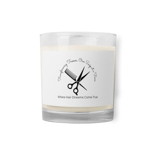 Hairstylist Glass jar soy wax candle   - #tag1# - #tag2# - 