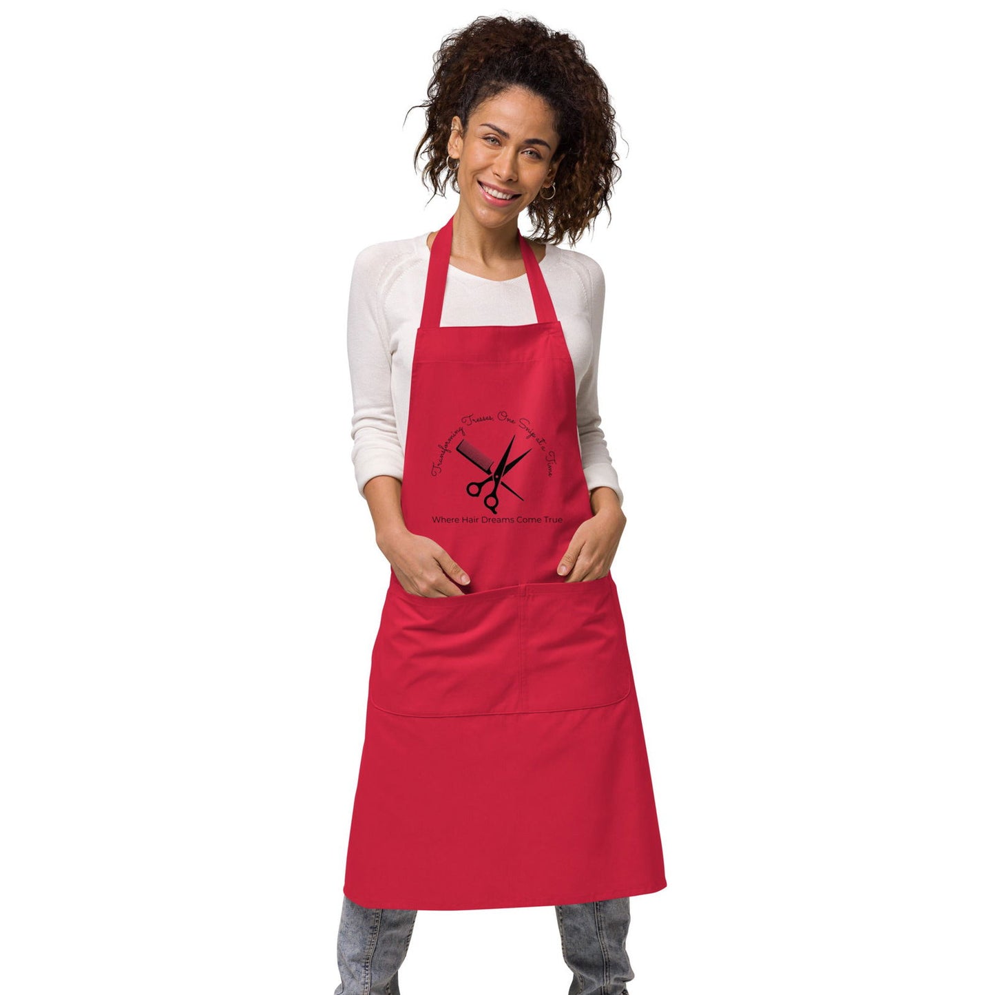Hairstylist Unisex Organic cotton apron   - #tag1# - #tag2# - 